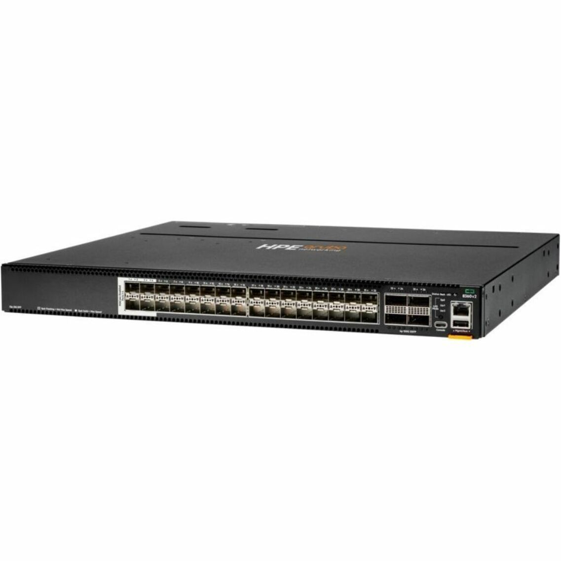 Aruba CX 8360-32Y4C v2 Ethernet Switch - Manageable - 25 Gigabit Ethernet, 100 Gigabit Ethernet - 25GBase-X, 100GBase-X - 3 Layer Supported - Modular - 425 W Power Consumption - Optical Fiber - 1U - Rack-mountable, Cabinet Mount, Surface Mount - Lifetime Limited Warranty - TAA Compliant
