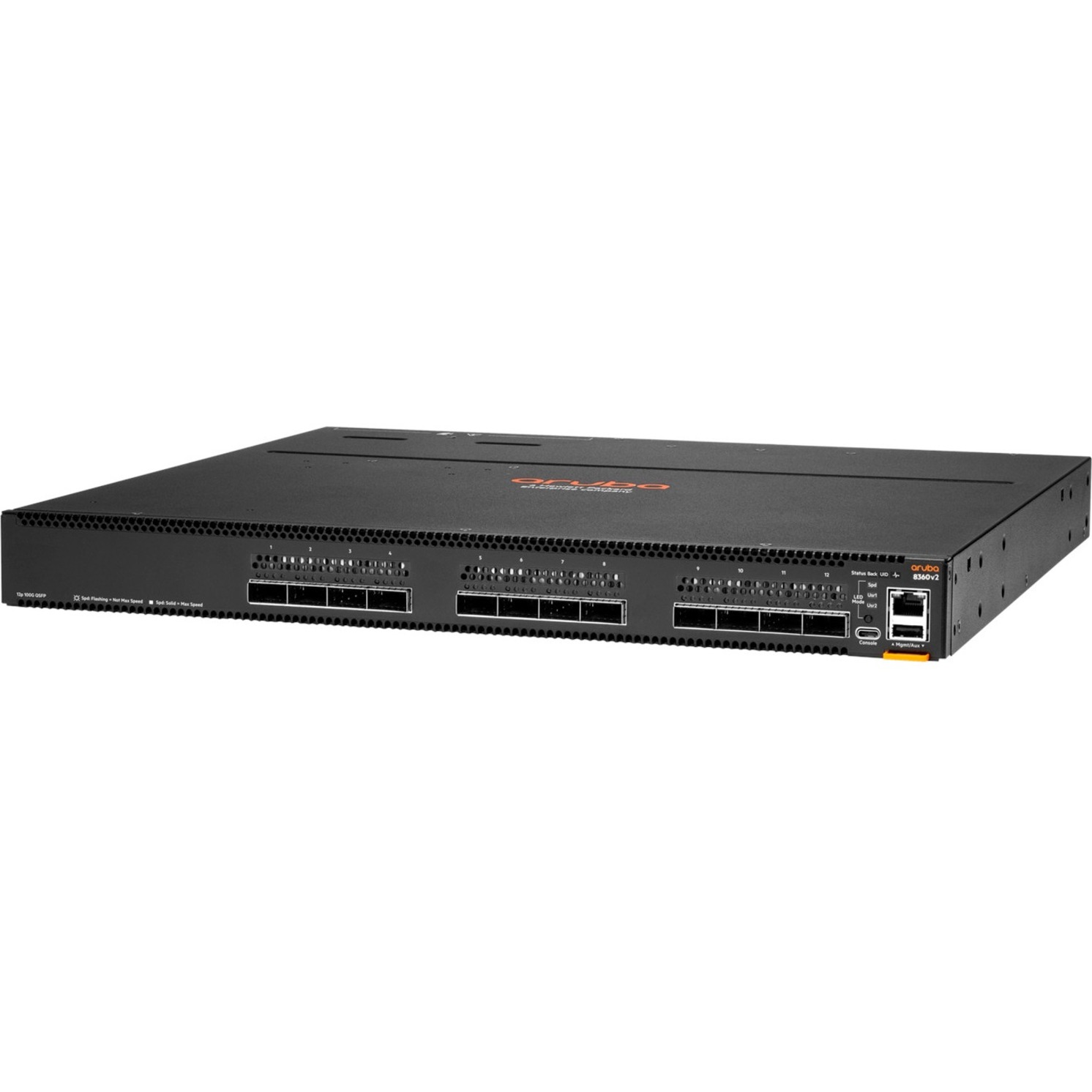 HPE 8360-12C v2 Ethernet Switch - Manageable - 100 Gigabit Ethernet - 100GBase-X - 3 Layer Supported - Modular - 375 W Power Consumption - Optical Fiber - 1U - Rack-mountable, Cabinet Mount, Surface Mount