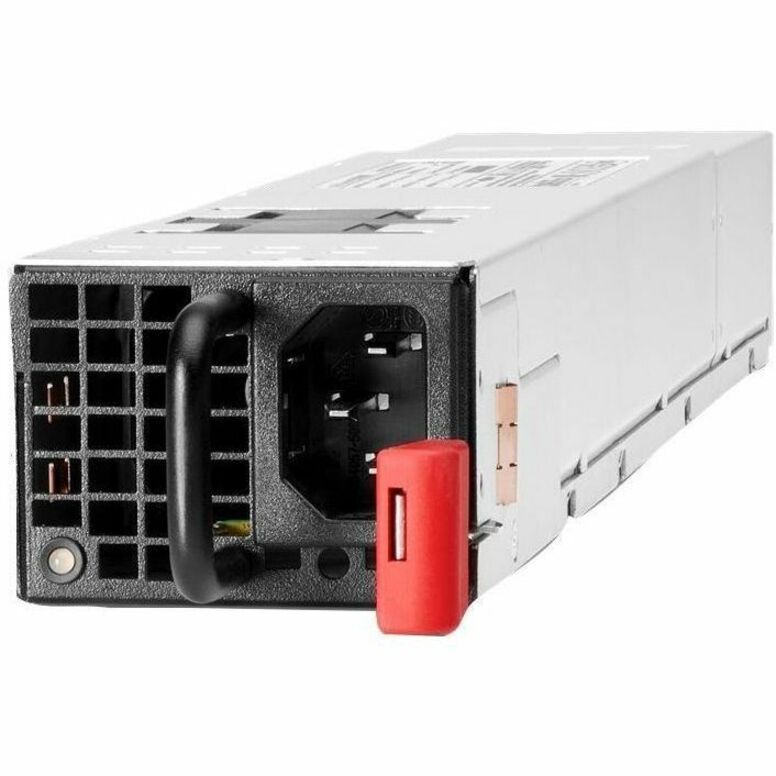 Aruba 1500W Power Supply - Black, Red, Silver - Plug-in Module - 120 V AC, 230 V AC Input - 1500 W - Power-to-port Airflow