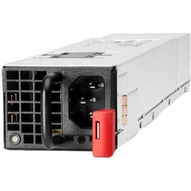 Aruba 1500W Power Supply - Black, Red, Silver - Plug-in Module - 120 V AC, 230 V AC Input - 1500 W - Power-to-port Airflow