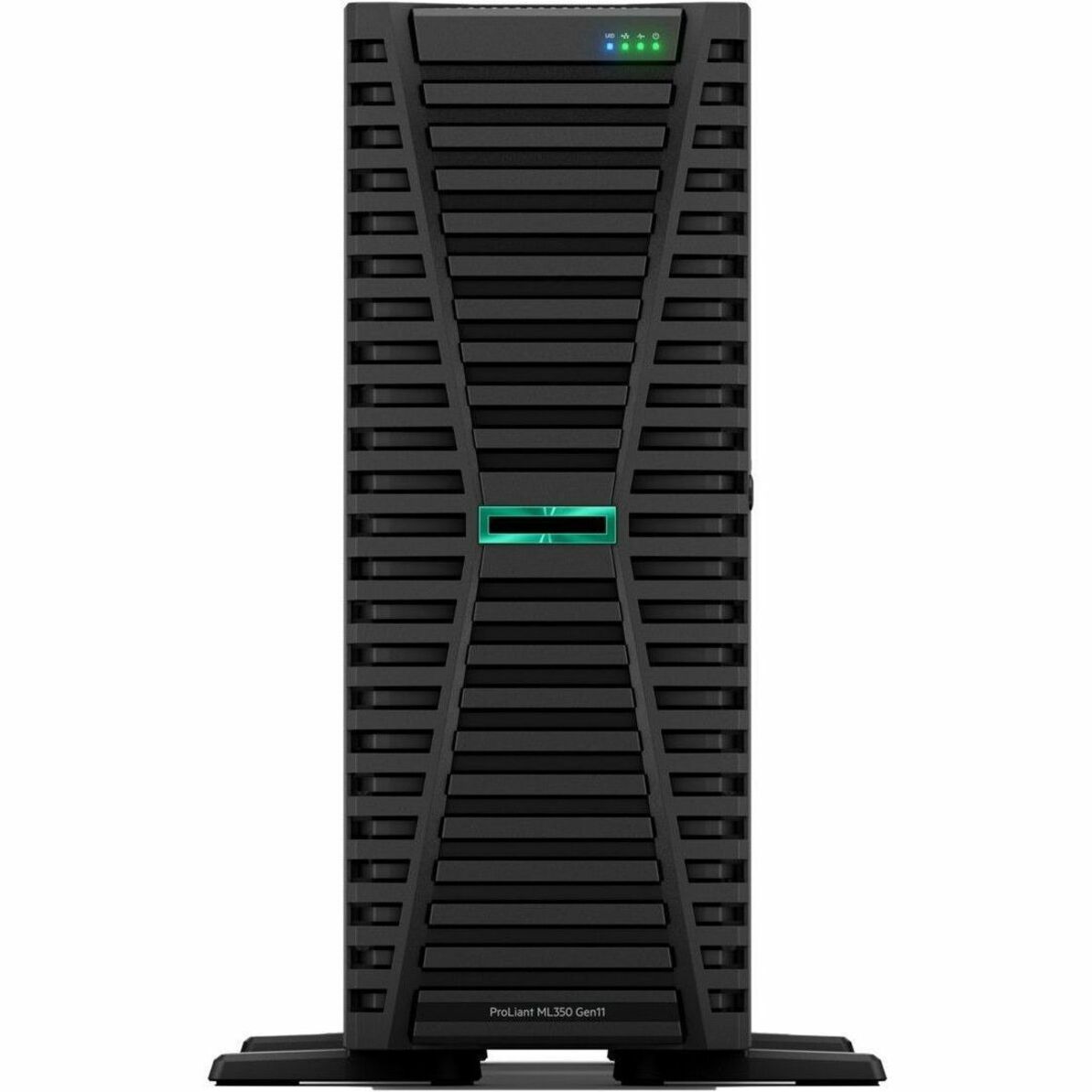HPE ProLiant ML350 G11 4U Tower Server - 1 Xeon Silver 4509Y 2.60 GHz - 32 GB RAM - Serial Attached SCSI (SAS), Serial ATA Controller - Intel C741 Chip - 2 Processor Support - 8 TB RAM Support - DDR5 SDRAM Up to 16 MB Graphic Card - Gigabit Ethernet - 10 x Total Bay(s) - 8 x SFF Bay(s) - Hot Swappable Bays - 1 x 1000 W