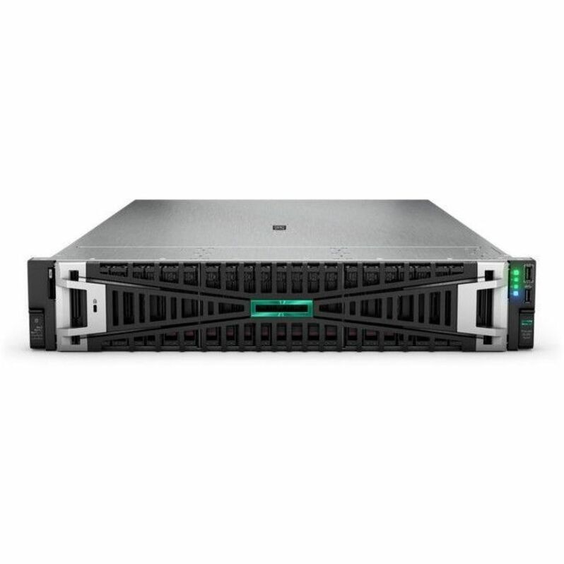 HPE ProLiant DL380 G11 2U Rack Server - 1 Xeon Silver 4514Y 2 GHz - 32 GB RAM - Serial ATA/600, 12Gb/s SAS Controller - Intel C741 Chip - 2 Processor Support - 8 TB RAM Support - DDR5 SDRAM Up to 16 MB Graphic Card - 10 Gigabit Ethernet - 9 x Total Bay(s) - 8 x SFF Bay(s) - Hot Swappable Bays - 1 x 1000 W