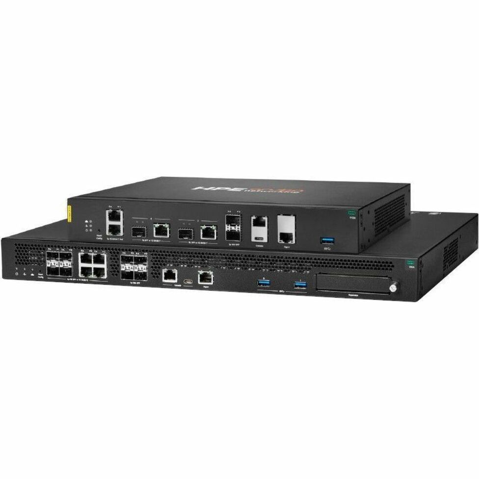 Aruba 9106 Router - 2 Ports - 2 RJ-45 Port(s) - Management Port - 4 SFP+ Slots, SFP (mini-GBIC) Slots - 10 Gigabit Ethernet -