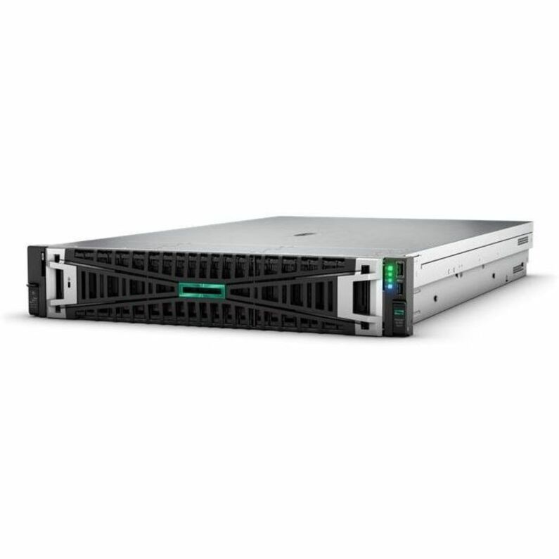 HPE SMART CHOICE ProLiant DL380 G11 2U Rack Server - 1 x Intel Xeon Silver 4514Y 2 GHz - 128 GB RAM - 960 GB SSD - (2 x 480GB) SSD Configuration - Serial ATA/600, 12Gb/s SAS Controller - Intel C741 Chip - 2 Processor Support - 8 TB RAM Support - DDR5 SDRAM Up to 16 MB Graphic Card - Gigabit Ethernet - 8 x Total Bay(s) - 8 x SFF Bay(s) - Hot Swappable Bays - 2 x 1000 W - Redundant Power Supply