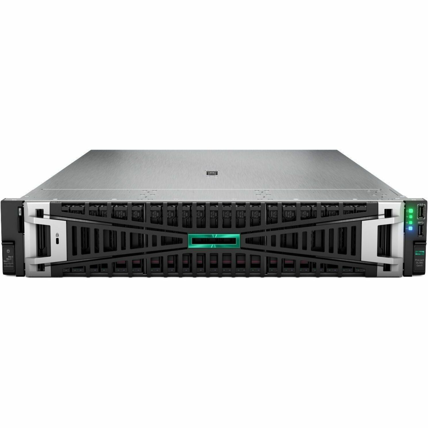 HPE SMART CHOICE ProLiant DL380 G11 2U Rack Server - 1 x Intel Xeon Silver 4510 2.4 GHz - 64 GB RAM - 16 TB HDD - (2 x 8TB) HDD Configuration - Serial ATA/600, 12Gb/s SAS Controller - Intel C741 Chip - 2 Processor Support - 8 TB RAM Support - DDR5 SDRAM Up to 16 MB Graphic Card - Gigabit Ethernet - 12 x Total Bay(s) - 12 x LFF Bay(s) - Hot Swappable Bays - 2 x 1000 W - Redundant Power Supply