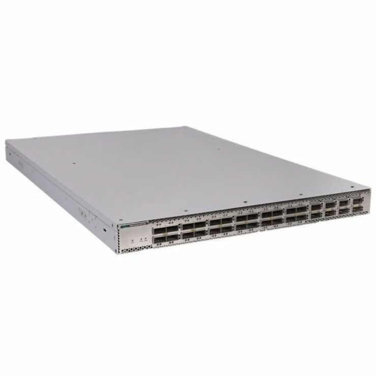 HPE Comware 5960 Ethernet Switch - 200 Gigabit Ethernet, 400 Gigabit Ethernet - 100GBase-X - Refurbished - 2 Layer Supported - Optical Fiber - Gray, Silver - 1U - Rack-mountable, Cabinet Mount, Surface Mount