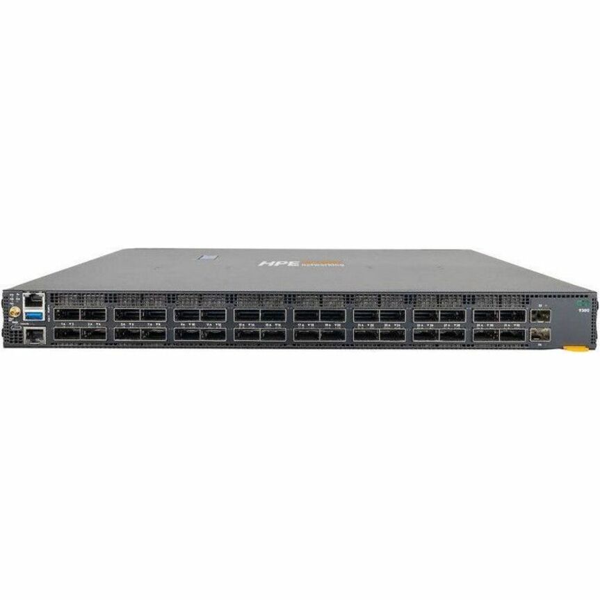 Aruba CX 9300 Ethernet Switch - 2 Ports - Manageable - 100 Gigabit Ethernet, 400 Gigabit Ethernet - 100GBase-X - 3 Layer Supported - 600 W Power Consumption - Twisted Pair, Optical Fiber - Black - 1U - Rack-mountable - TAA Compliant