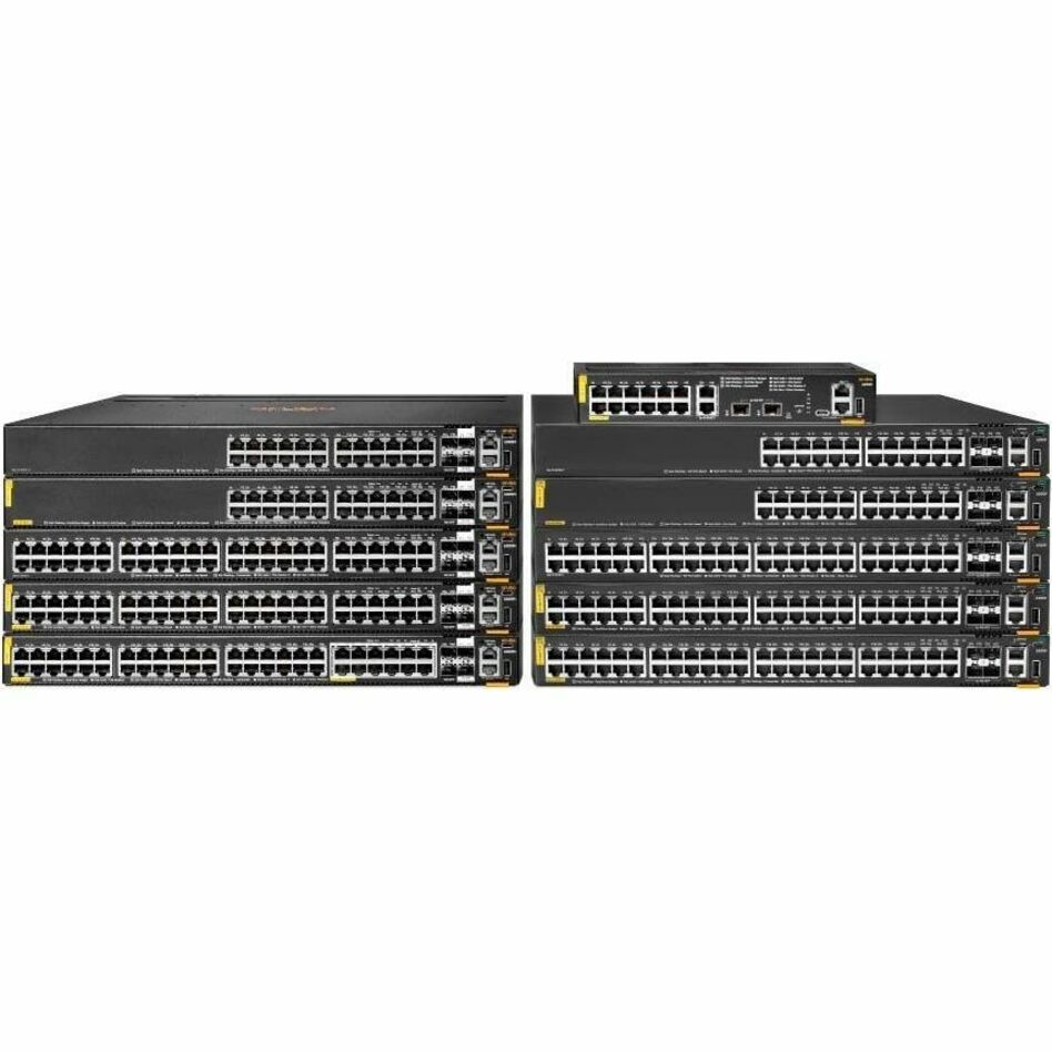 HPE CX 6200F 24G Class 4 PoE 4SFP+ 370W Switch - 24 Ports - Manageable - Gigabit Ethernet, 10 Gigabit Ethernet - 10/100/1000Base-T, 10GBase-X - 3 Layer Supported - 4 SFP Slots - 65 W Power Consumption - 370 W PoE Budget - Twisted Pair, Optical Fiber - PoE Ports - 1U - Cabinet Mount, Rack-mountable, Surface Mount - TAA Compliant