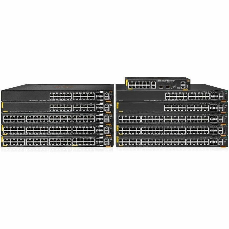 Aruba CX 6200 S0M89A Ethernet Switch - 48 Ports - Manageable - Fast Ethernet, Ethernet, 10 Gigabit Ethernet, Gigabit Ethernet - 10/100/1000Base-T, 10GBase-X - 2 Layer Supported - Modular - 4 SFP Slots - 60 W Power Consumption - 370 W PoE Budget - Twisted Pair, Optical Fiber - PoE Ports - 1U - Rack-mountable, Surface Mount, Cabinet Mount - TAA Compliant