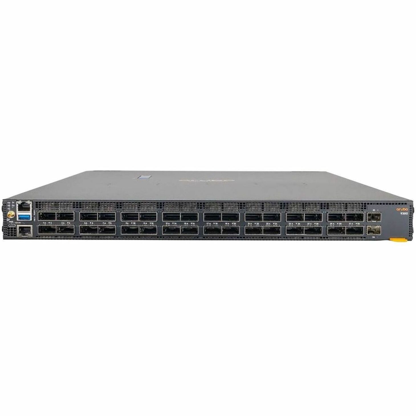 Aruba CX 9300 Ethernet Switch - Manageable - 100 Gigabit Ethernet, 400 Gigabit Ethernet - 100GBase-X - 3 Layer Supported - 615 W Power Consumption - Optical Fiber - 1U - Rack-mountable