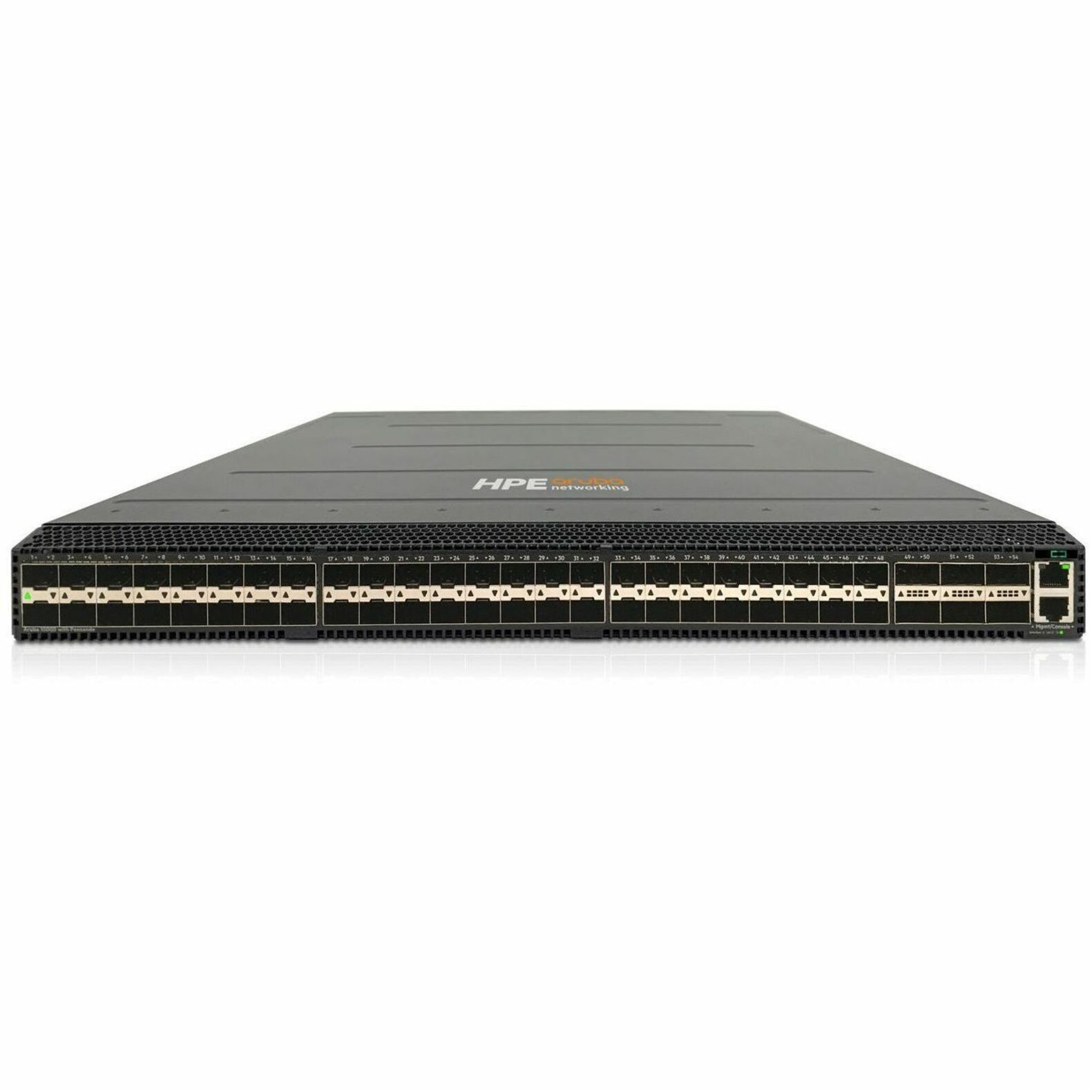 Aruba CX 10000 10000-48Y6C Ethernet Switch - Manageable - 25 Gigabit Ethernet, 100 Gigabit Ethernet - 25GBase-X, 100GBase-X - 3 Layer Supported - 753 W Power Consumption - Optical Fiber, Twisted Pair - 1U - Rack-mountable, Compact - 1 Year Limited Warranty - TAA Compliant