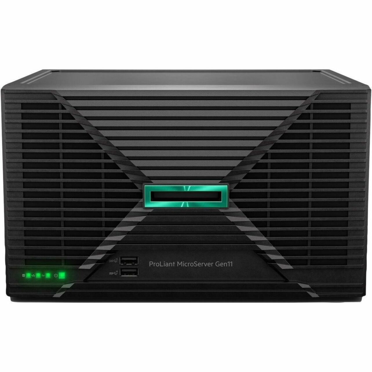 HPE ProLiant MicroServer Gen11 Ultra Micro Tower Server - 1 x Intel Xeon E-2414 2.60 GHz - 16 GB RAM - Serial ATA/600 Controller - Intel C262 Chip - 1 Processor Support - 128 GB RAM Support - DDR5 SDRAM - Gigabit Ethernet - 4 x Total Bay(s) - 4 x LFF Bay(s) - 1 x 180 W