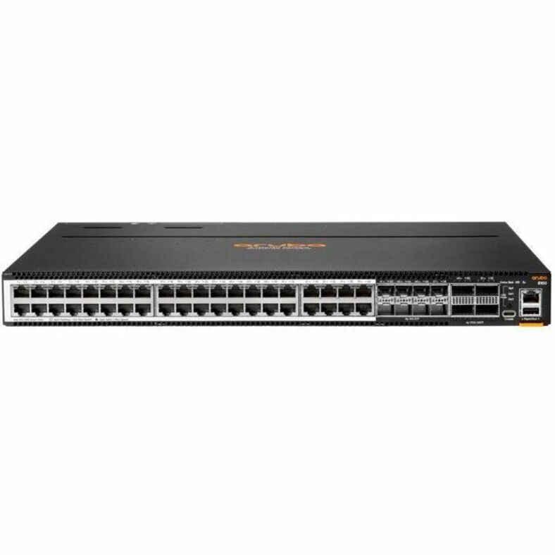 HPE CX 8100 40XT8XF4C Ethernet Switch - 40 Ports - Manageable - 10 Gigabit Ethernet, 100 Gigabit Ethernet - 10GBase-X, 100GBase-X, 10GBase-T - Refurbished - 3 Layer Supported - Modular - 500 W Power Consumption - Optical Fiber, Twisted Pair - 1U - Surface Mount, Cabinet Mount, Rack-mountable, Compact