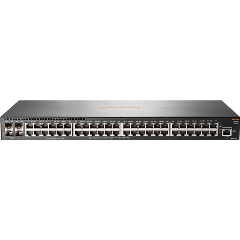 HPE 2930F 48G 4SFP+ Switch - 48 Ports - Manageable - Gigabit Ethernet, 10 Gigabit Ethernet - 10/100/1000Base-T, 10GBase-X - 3 Layer Supported - Modular - 46.60 W Power Consumption - Optical Fiber, Twisted Pair