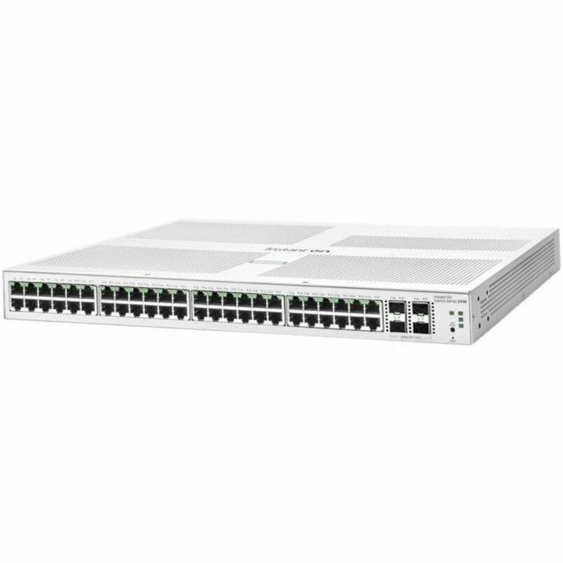 HPE Networking Instant On Switch 48p Gigabit 4p SFP+ 1930 - 48 Ports - Manageable - Gigabit Ethernet, 10 Gigabit Ethernet - 10/100/1000Base-T, 10GBase-X - 2 Layer Supported - Modular - 36.90 W Power Consumption - Optical Fiber, Twisted Pair