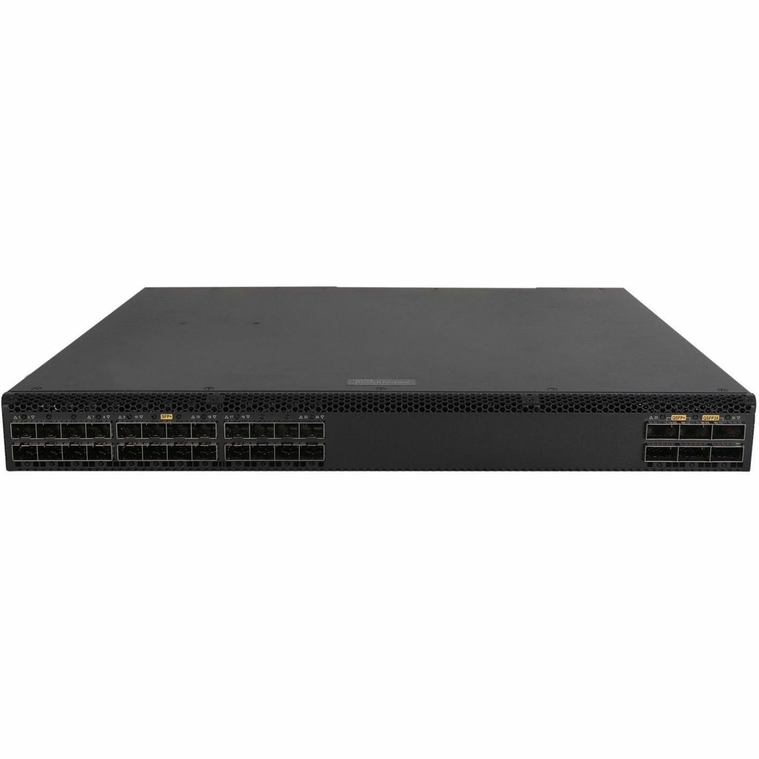 HPE Comware 5710 Ethernet Switch - Manageable - Gigabit Ethernet, 10 Gigabit Ethernet, 40 Gigabit Ethernet, 100 Gigabit Ethernet, Fast Ethernet - 1000Base-X, 10GBase-X, 40GBase-X, 100GBase-X, 100Base-X - 3 Layer Supported - 1 SFP Slots - 74 W Power Consumption - Optical Fiber - Black - 1U - Rack-mountable - 1 Year Limited Warranty - TAA Compliant