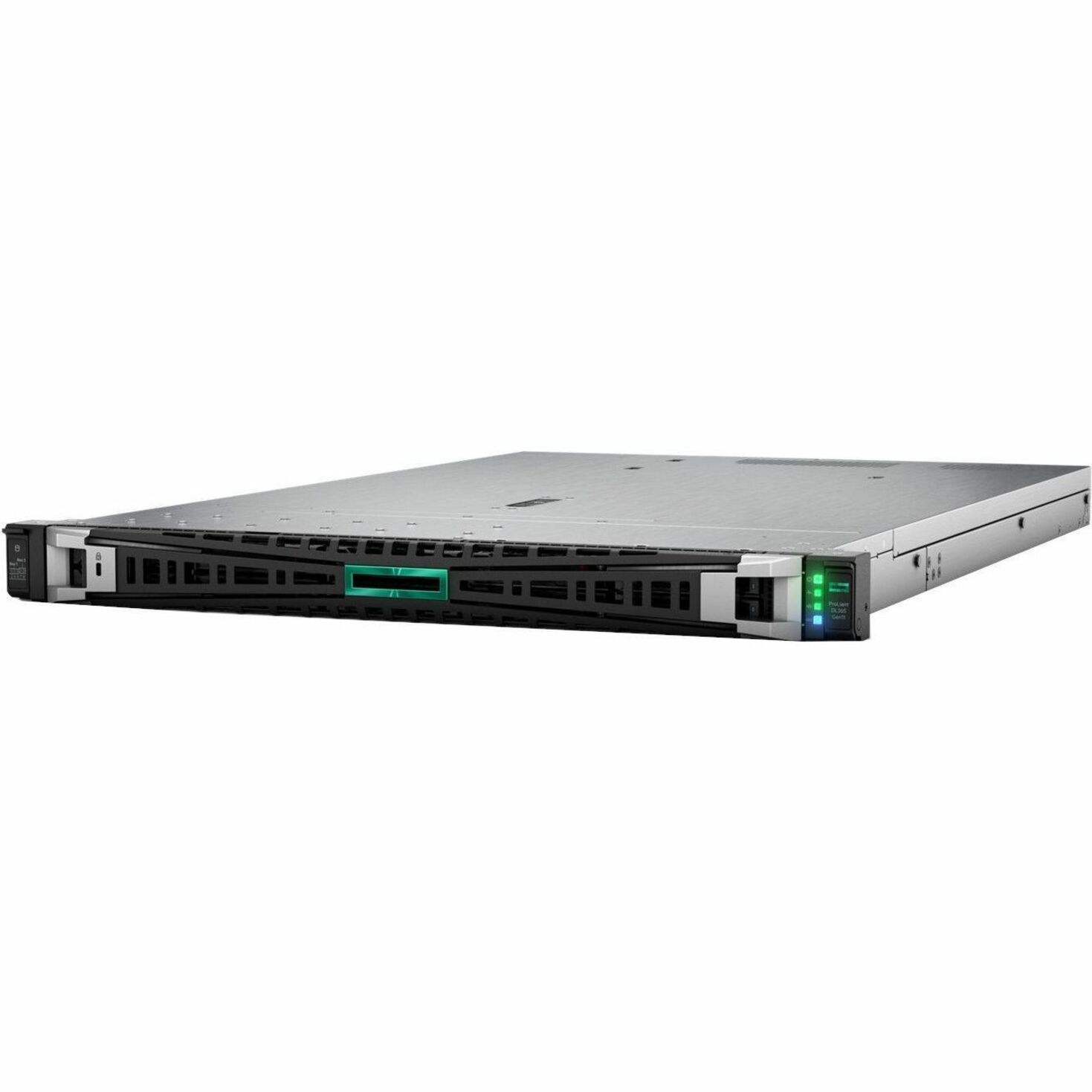 HPE SMART CHOICE ProLiant DL365 G11 1U Rack Server - 2 x AMD EPYC 9354 3.25 GHz - 384 GB RAM - NVMe Controller - AMD Chip - 2 Processor Support - 6 TB RAM Support - DDR5 SDRAM - 1 RAID Levels Up to 16 MB Graphic Card - 10 Gigabit Ethernet, 25 Gigabit Ethernet, Gigabit Ethernet - 8 x Total Bay(s) - 8 x SFF Bay(s) - Hot Swappable Bays - 2 x 1000 W - Redundant Power Supply