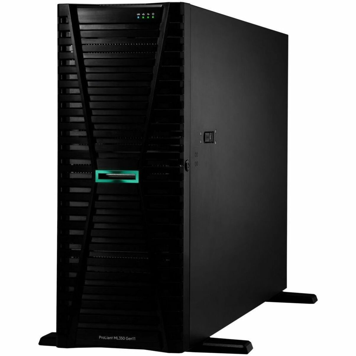 HPE ProLiant ML350 G11 4U Tower Server - 1 x Intel Xeon Silver 4410Y 2 GHz - 64 GB RAM - 1.88 TB SSD - (2 x 960GB) SSD Configuration - 12Gb/s SAS, Serial ATA Controller - Intel C741 Chip - 2 Processor Support - 8 TB RAM Support - DDR5 SDRAM Up to 16 MB Graphic Card - Gigabit Ethernet - 8 x Total Bay(s) - 8 x SFF Bay(s) - Hot Swappable Bays - 2 x 800 W - Redundant Power Supply