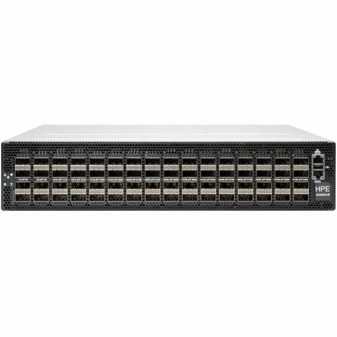 HPE M SN4600cM Layer 3 Switch - Manageable - 100 Gigabit Ethernet - 100GBase-X - Refurbished - 466 W Power Consumption - Optical Fiber - Gray, Silver - 1U - Rack-mountable
