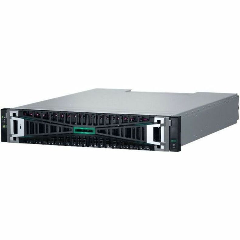 HPE MSA 2070 SAN Storage System - 24 x HDD Supported - 0 x HDD Installed - 24 x SSD Supported - 12 x SSD Installed - 46.08 TB Total Installed SSD Capacity - Clustering Supported - 2 x 12Gb/s SAS Controller - RAID Supported - 0, 1, 5, 6, 10 RAID Levels - 24 x Total Bays - 24 x 2.5" Bay - Gigabit Ethernet, 10 Gigabit Ethernet, 25 Gigabit Ethernet - Network (RJ-45) - SNMP, SSH, SMTP, FTP, SFTP, HTTP, HTTPS, Telnet, iSCSI, IPv4, IPv6 - 2U - Rack-mountable