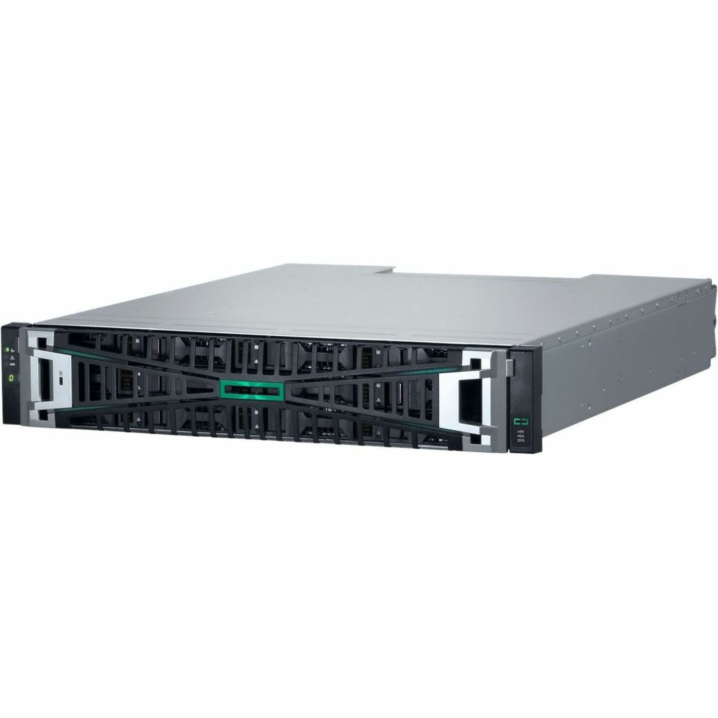 HPE MSA 2070 SAN Storage System - 12 x HDD Supported - 0 x HDD Installed - 12 x SSD Supported - 0 x SSD Installed - Clustering Supported - 2 x 12Gb/s SAS Controller - RAID Supported - 0, 1, 5, 6, 10 RAID Levels - 12 x Total Bays - 12 x 3.5" Bay - Gigabit Ethernet, 10 Gigabit Ethernet, 25 Gigabit Ethernet - Network (RJ-45) - SNMP, SSH, SMTP, FTP, SFTP, HTTP, HTTPS, Telnet, iSCSI, IPv4, IPv6 - 2U - Rack-mountable