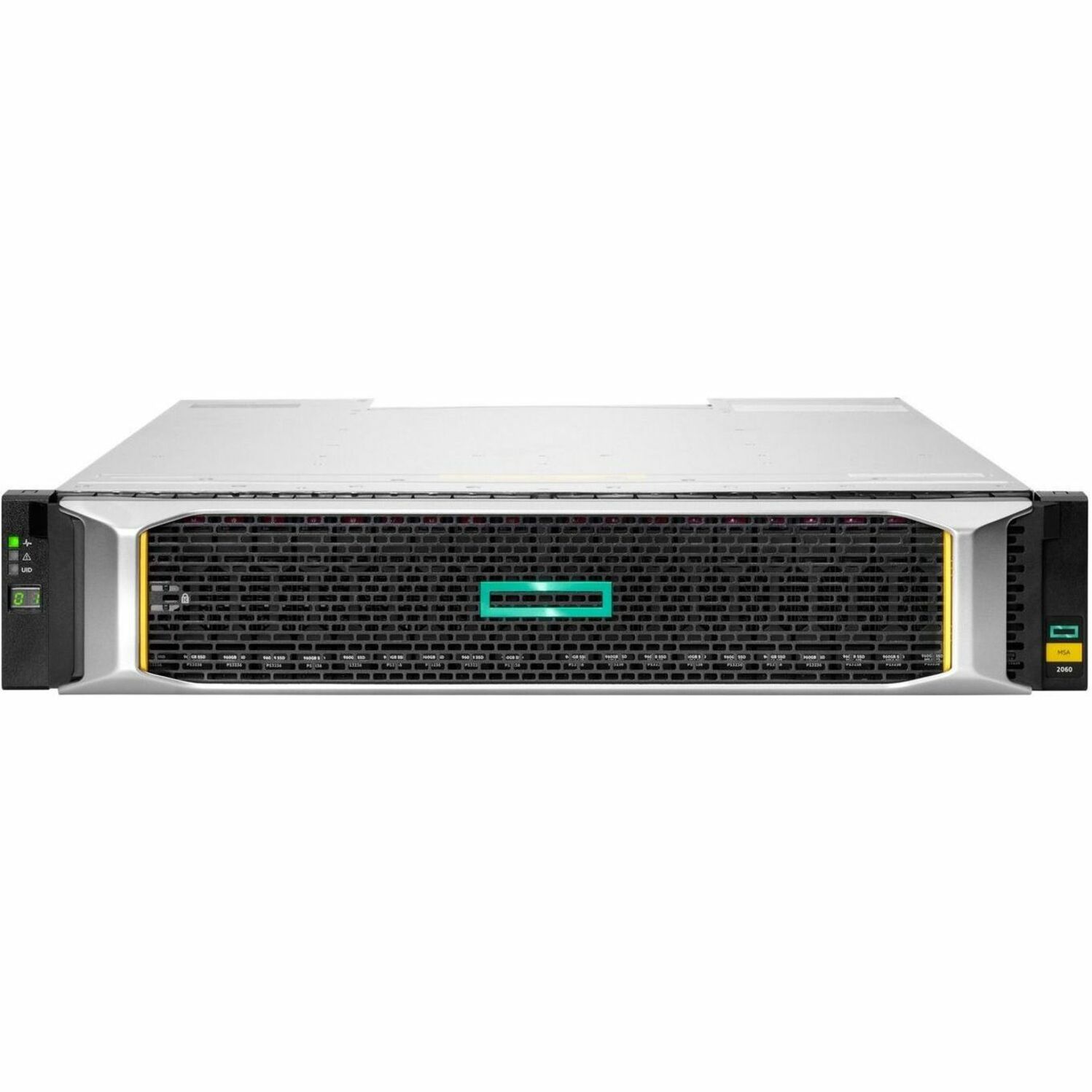 HPE MSA 2060 SAN Storage System - 24 x HDD Supported - 12 x HDD Installed - 28.80 TB Installed HDD Capacity - 12Gb/s SAS - 24 x SSD Supported - Clustering Supported - 2 x 12Gb/s SAS Controller - RAID Supported - 0, 1, 5, 6, 10 RAID Levels - 24 x Total Bays - 24 x 2.5" Bay - Gigabit Ethernet - Network (RJ-45) - SNMP, SSH, SMTP, FTP, SFTP, HTTP, HTTPS, Telnet - 8 SAS Port(s) External - 2U - Rack-mountable