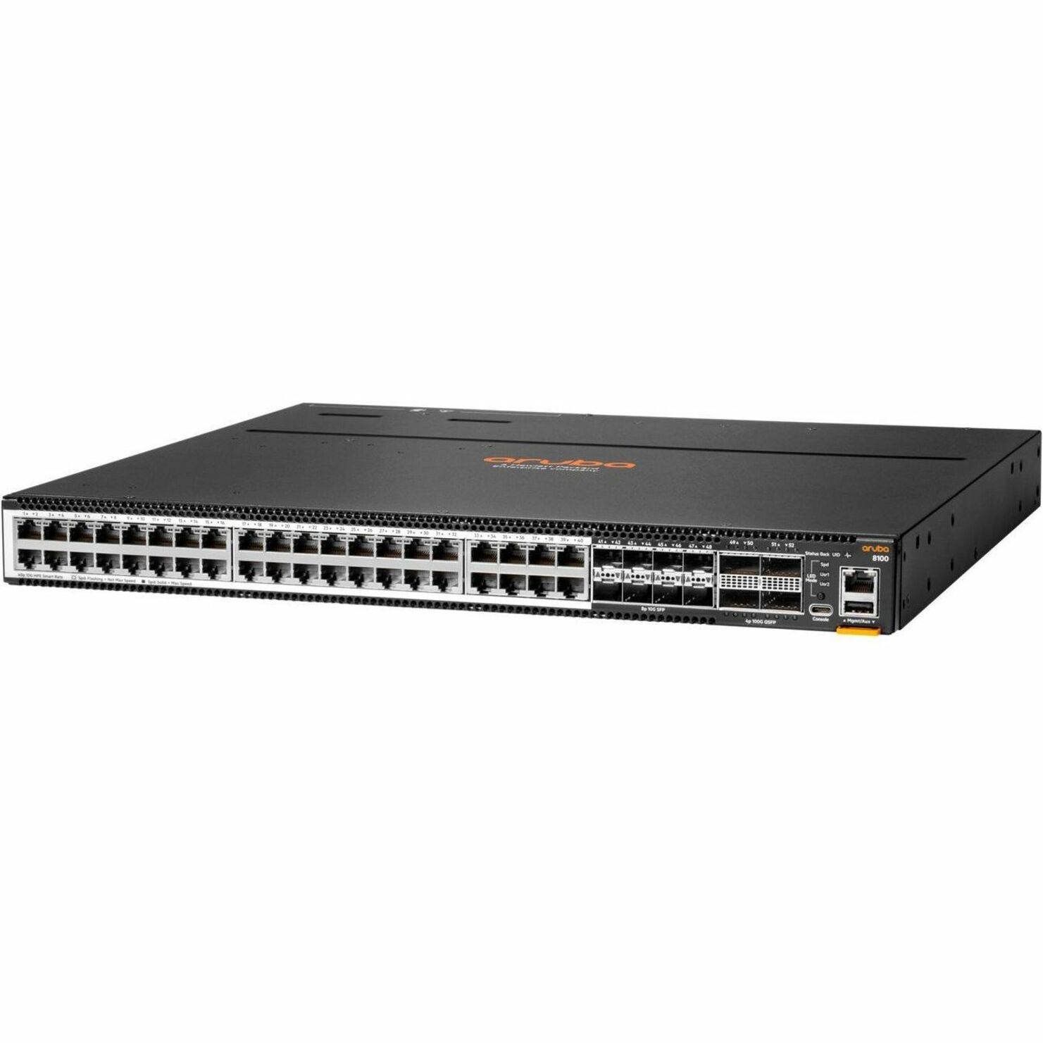 HPE CX 8100 40XT8XF4C Ethernet Switch - 40 Ports - Manageable - 10 Gigabit Ethernet, 100 Gigabit Ethernet - 10GBase-X, 100GBase-X, 10GBase-T - 3 Layer Supported - Modular - 500 W Power Consumption - Optical Fiber, Twisted Pair - 1U - Surface Mount, Cabinet Mount, Rack-mountable, Compact