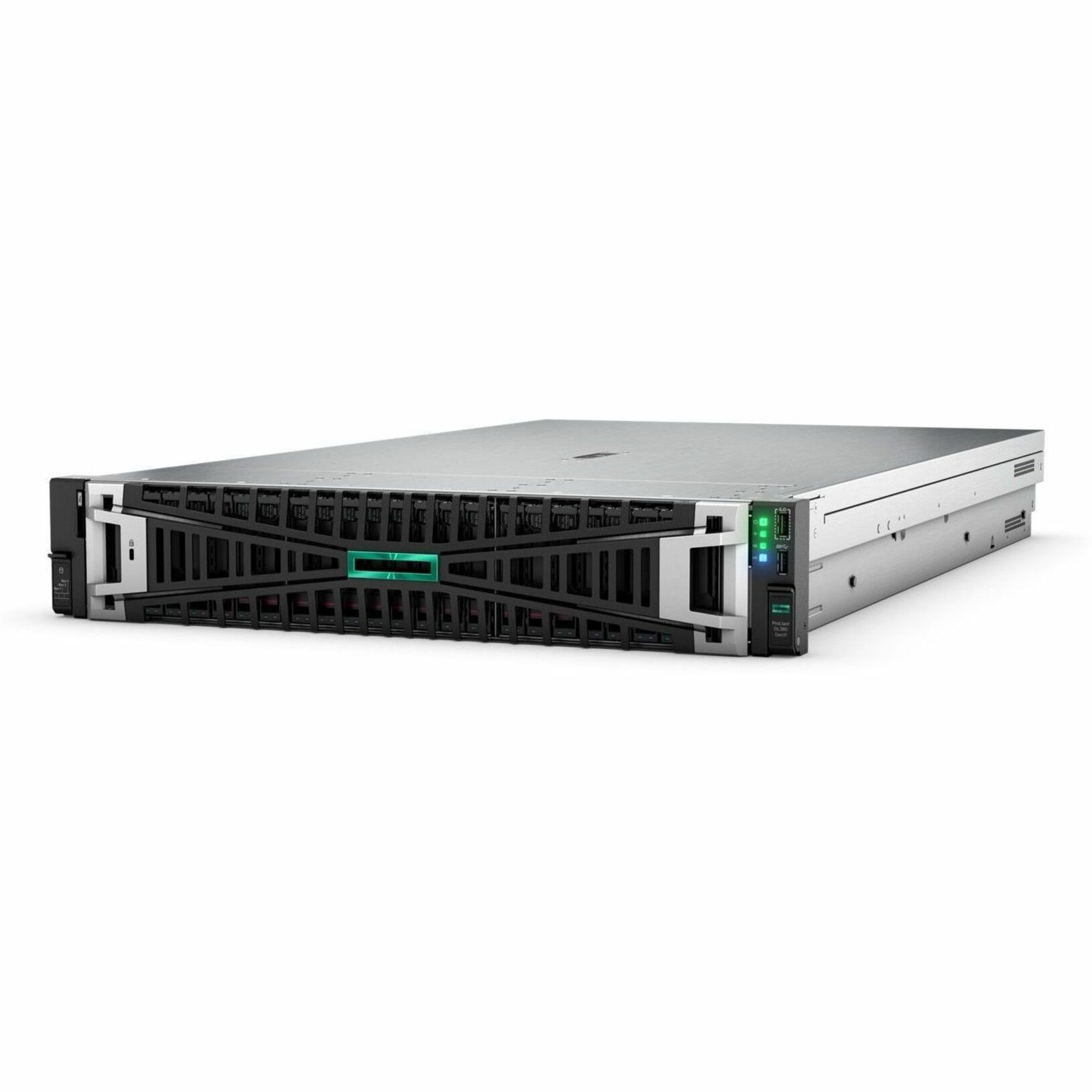 HPE ProLiant DL380 G11 2U Rack Server - 1 x Intel Xeon Silver 4410Y 2 GHz - 64 GB RAM - 1.92 TB SSD - (2 x 960GB) SSD Configuration - 12Gb/s SAS, Serial ATA/600, NVMe Controller - Intel C741 Chip - 2 Processor Support - 8 TB RAM Support - DDR5 SDRAM - 0, 1, 5, 6, 10, 50, 60 RAID Levels Up to 16 MB Graphic Card - Gigabit Ethernet - 8 x Total Bay(s) - 8 x SFF Bay(s) - Hot Swappable Bays - 2 x 800 W - Redundant Power Supply