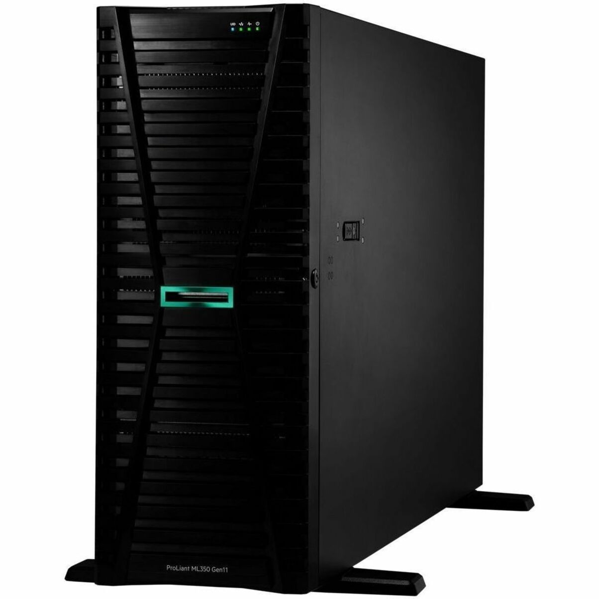HPE ProLiant ML350 G11 4U Tower Server - 1 x Intel Xeon Silver 4510 2.40 GHz - 32 GB RAM - 8 TB HDD - (2 x 4TB) HDD Configuration - Serial ATA/600 Controller - Intel C741 Chip - 2 Processor Support - 4 TB RAM Support - DDR5 SDRAM Up to 16 MB Graphic Card - Gigabit Ethernet - 4 x Total Bay(s) - 4 x LFF Bay(s) - Hot Swappable Bays - 2 x 800 W - Redundant Power Supply