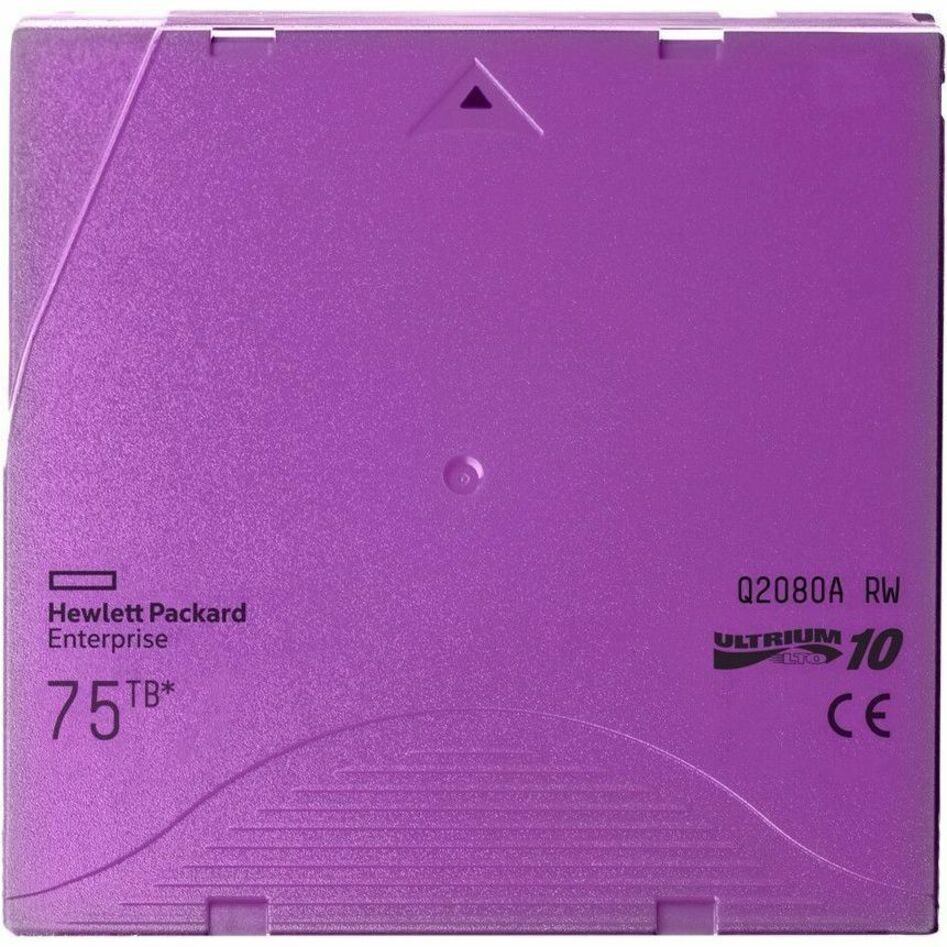 HPE Storage LTO-10 Ultrium 75TB RW 20 Data Cartridges Library Pack without Case - LTO-10 - Rewritable - 15104 Tracks - 30 TB (Native) / 75 TB (Compressed) - 3395.67 ft Tape Length - 419.43 MB/s Native Data Transfer Rate - 20 Pack - Purple