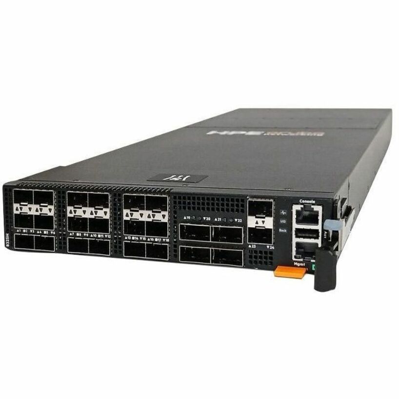 HPE H-Series SN8325H Ethernet Switch - Manageable - Gigabit Ethernet, 10 Gigabit Ethernet, 25 Gigabit Ethernet, 40 Gigabit Ethernet, 100 Gigabit Ethernet - 1000Base-X, 10GBase-X, 25GBase-X, 40GBase-X, 100GBase-X - 3 Layer Supported - Optical Fiber - 1U - Rack-mountable - TAA Compliant