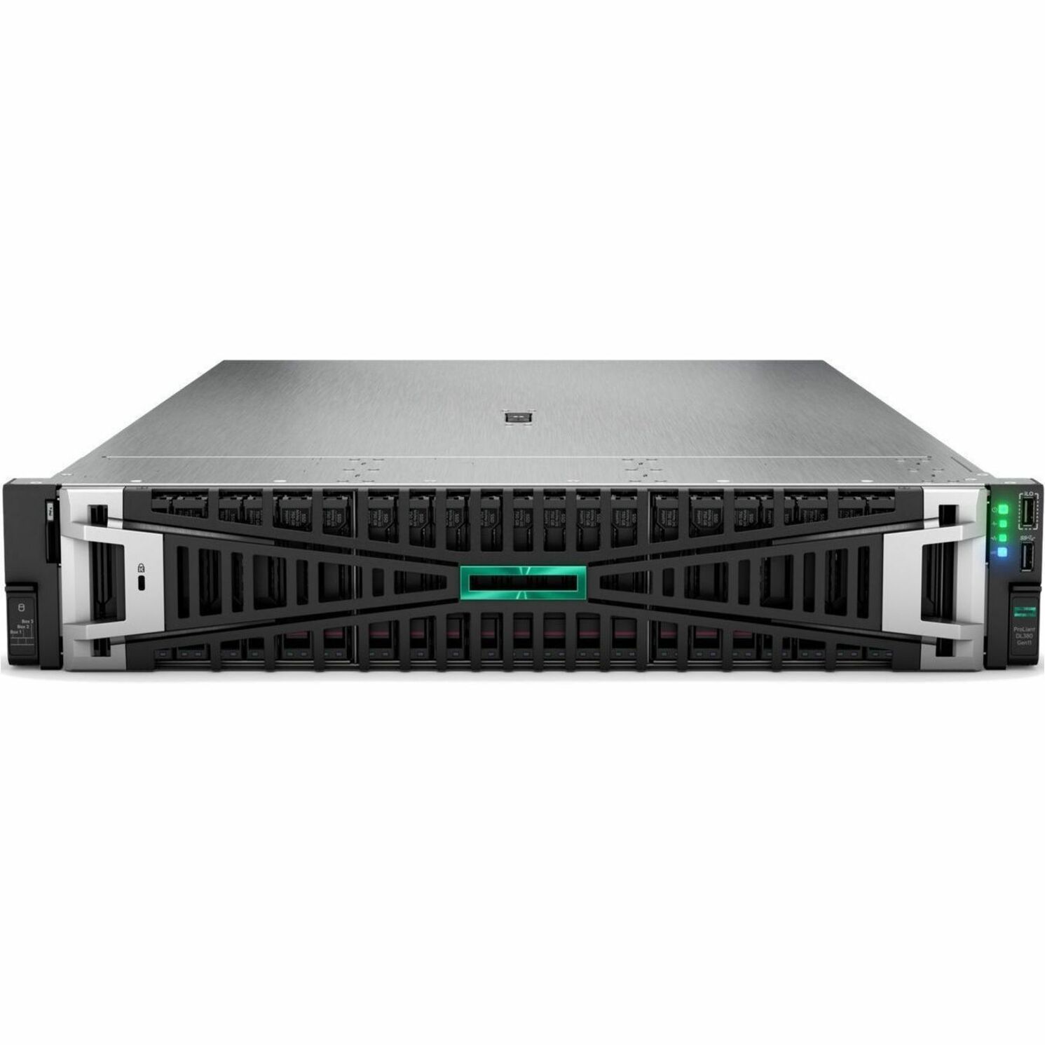HPE ProLiant DL380 G11 2U Rack Server - 1 x Intel Xeon Silver 4516Y+ 2.20 GHz - 64 GB RAM - NVMe Controller - Intel C741 Chip - 2 Processor Support - 8 TB RAM Support - DDR5 SDRAM Up to 16 MB Graphic Card - 10 Gigabit Ethernet - 8 x Total Bay(s) - 8 x SFF Bay(s) - Hot Swappable Bays - 2 x 1000 W - Redundant Power Supply