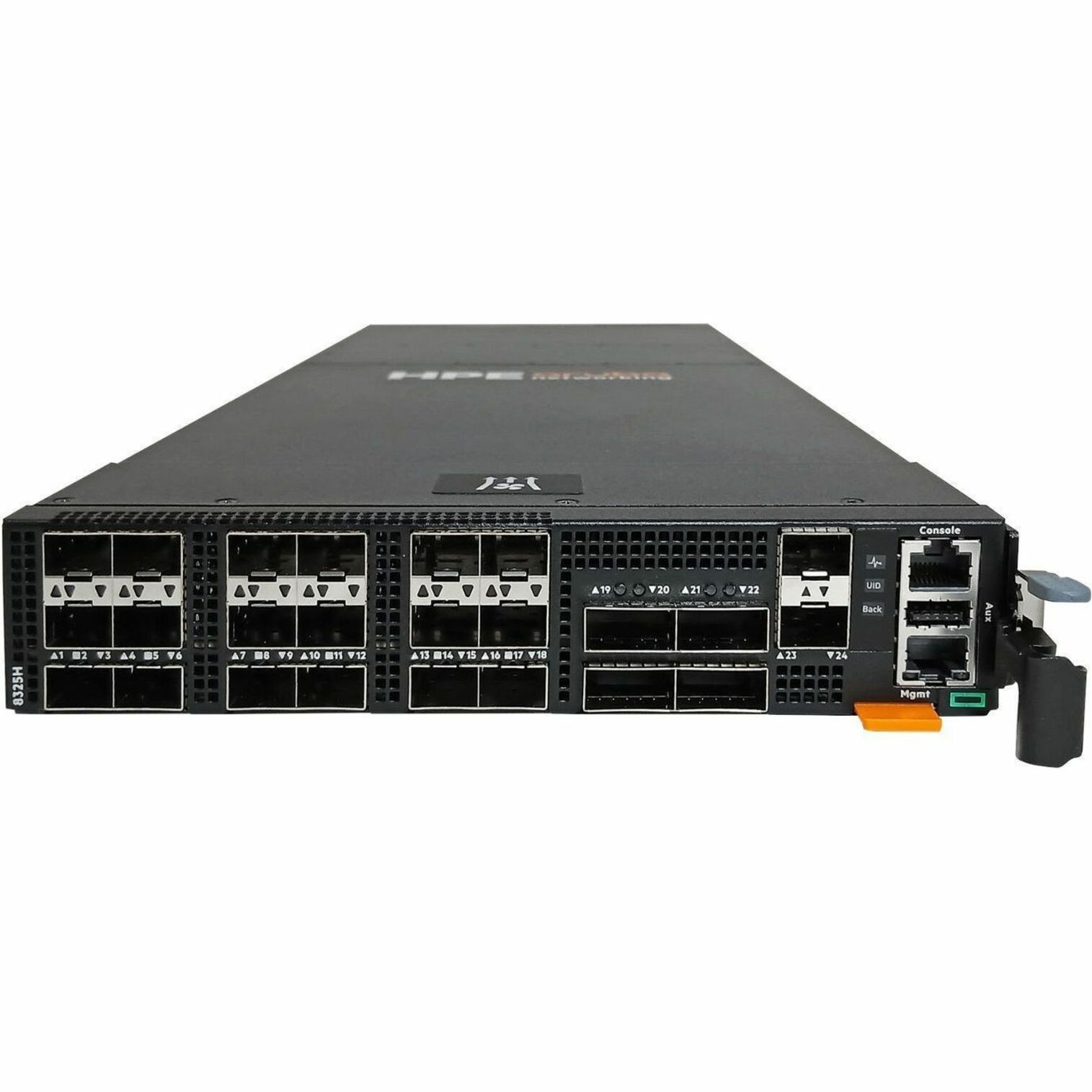 Aruba CX 8325H 18p SFP28 25G 4p QSFP28 100G Backto-Front 4xFan 2xPSU Switch - Manageable - 10 Gigabit Ethernet, 25 Gigabit Ethernet, 100 Gigabit Ethernet - 10GBase-X, 25GBase-X, 100GBase-X - 3 Layer Supported - 500 W Power Consumption - Optical Fiber - 1U - Compact, Rack-mountable - Lifetime Limited Warranty
