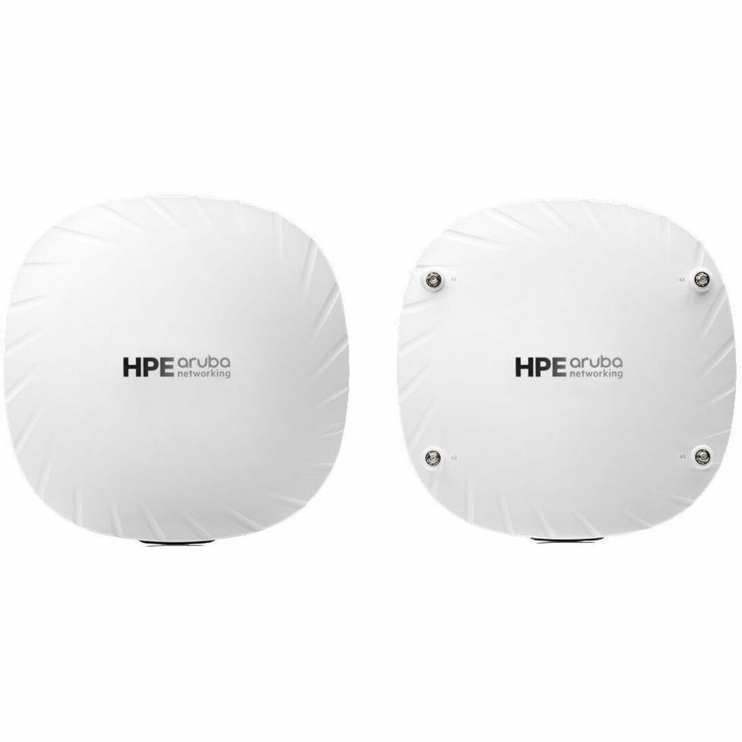 Aruba AP-535 Dual Band Wi-Fi 6 IEEE 802.11 a/b/g/n/ac/ax 2.97 Gbit/s Wireless Access Point - Indoor/Outdoor - Yes - 2.40 GHz, 5 GHz - 4 x Internal Antenna(s) - Internal - MIMO Technology - Multi User MIMO - 2 x Network (RJ-45) - Gigabit Ethernet, 2.5 Gigabit Ethernet, Fast Ethernet, 5 Gigabit Ethernet - Bluetooth 5 - 14.30 W - Ceiling Mountable