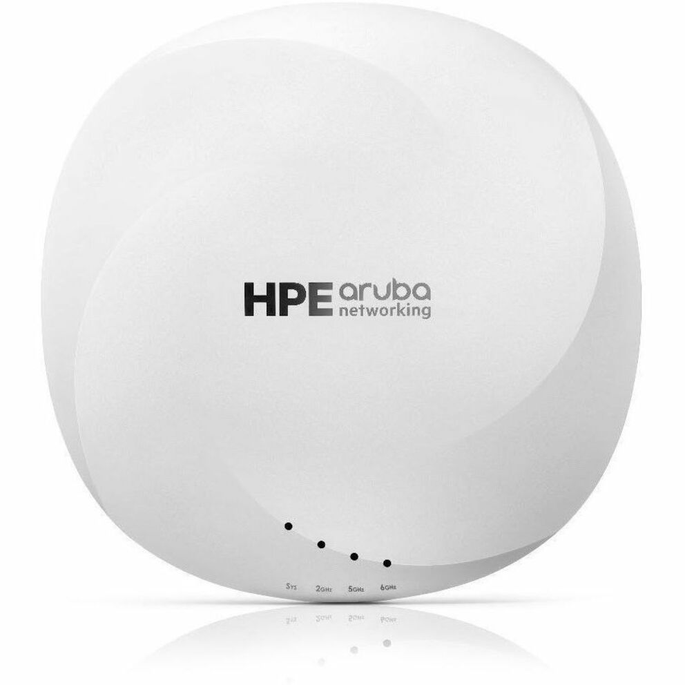 Aruba AP-655 Tri Band Wi-Fi 6E IEEE 802.11 a/b/g/n/ac/ax 7.80 Gbit/s Wireless Access Point - Indoor - Yes - 2.40 GHz, 5 GHz, 6 GHz - Internal - MIMO Technology - Single User/Multi User MIMO - 2 x Network (RJ-45) - Gigabit Ethernet, 2.5 Gigabit Ethernet, Fast Ethernet, 5 Gigabit Ethernet - Bluetooth 5 - 20.20 W - Ceiling Mountable, Rail-mountable, Wall Mountable, Pole-mountable