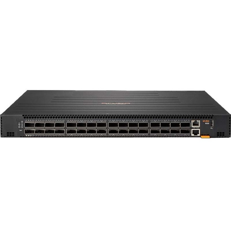 HPE 8325-32C Ethernet Switch - Manageable - 100 Gigabit Ethernet - 100GBase-X - Refurbished - 3 Layer Supported - Modular - 550 W Power Consumption - Optical Fiber - 1U - Rack-mountable