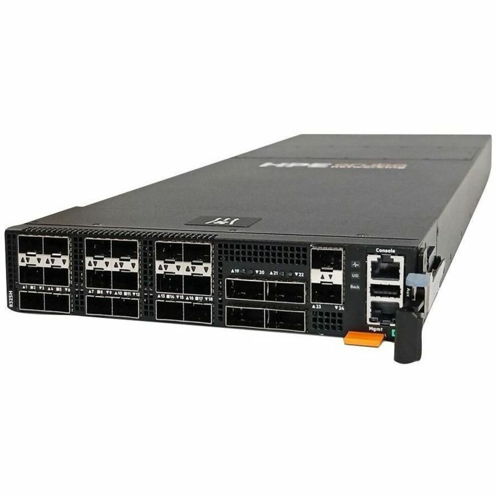 HPE H-Series SN8325H Ethernet Switch - Manageable - Gigabit Ethernet, 10 Gigabit Ethernet, 25 Gigabit Ethernet, 40 Gigabit Ethernet, 100 Gigabit Ethernet - 1000Base-X, 10GBase-X, 25GBase-X, 40GBase-X, 100GBase-X - 3 Layer Supported - Optical Fiber - 1U - Rack-mountable - TAA Compliant