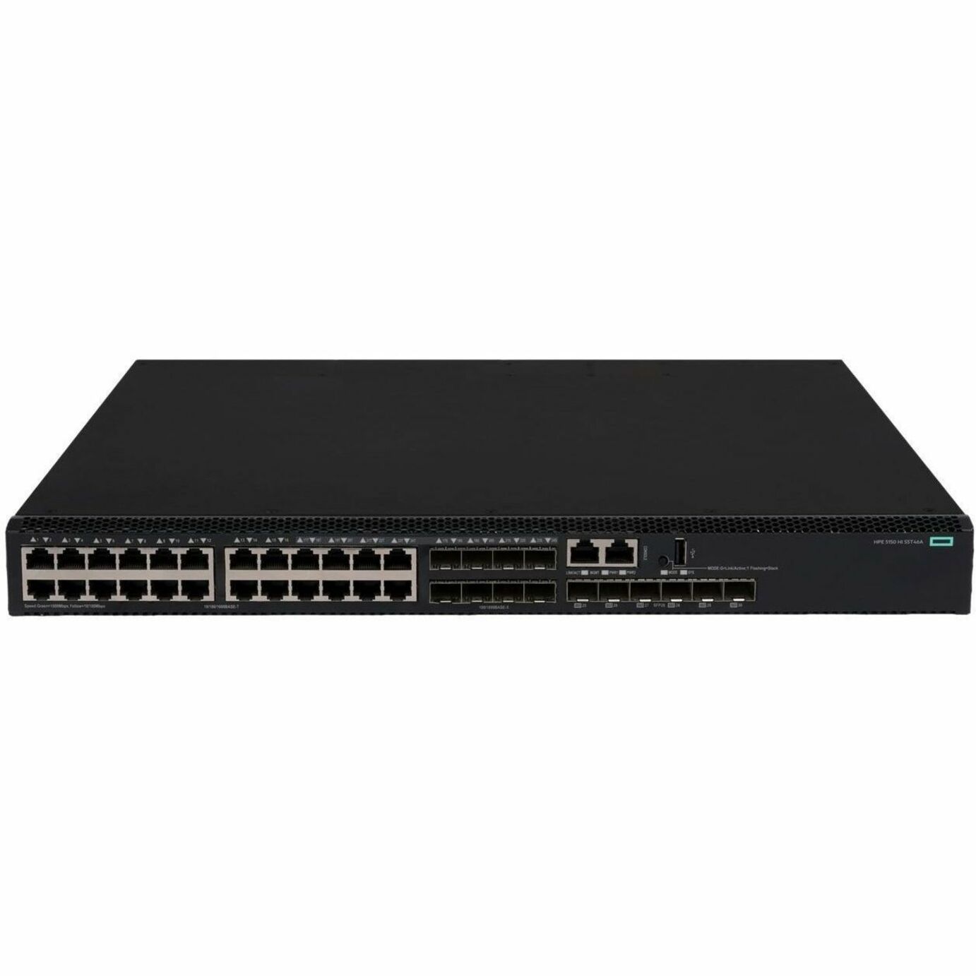 HPE Comware 5150 HI Ethernet Switch - 32 Ports - Gigabit Ethernet, 25 Gigabit Ethernet - 10/100/1000Base-T, 25GBase-X, 1000Base-X - 3 Layer Supported - 61 W Power Consumption - Twisted Pair, Optical Fiber