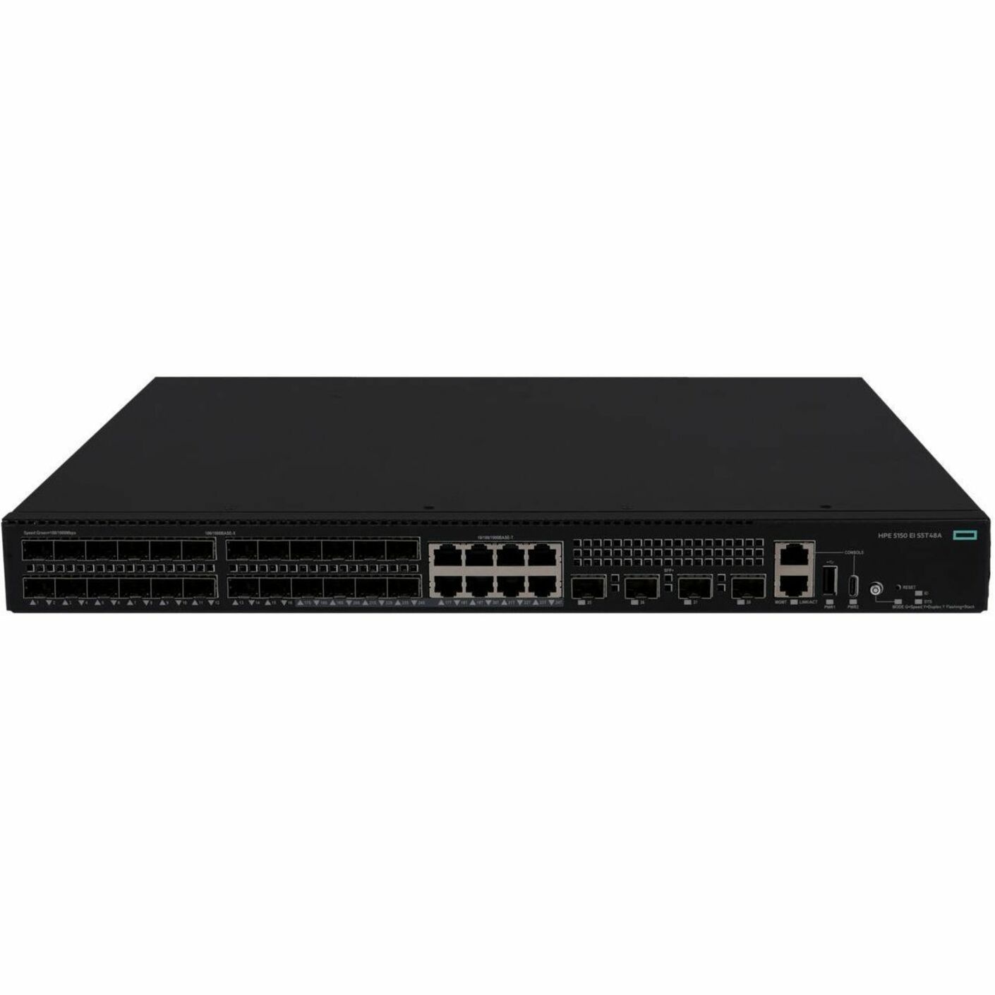 HPE Comware 5150 HI Ethernet Switch - 32 Ports - Gigabit Ethernet, 10 Gigabit Ethernet - 10/100/1000Base-T, 10GBase-X - 3 Layer Supported - 44 W Power Consumption - Twisted Pair, Optical Fiber