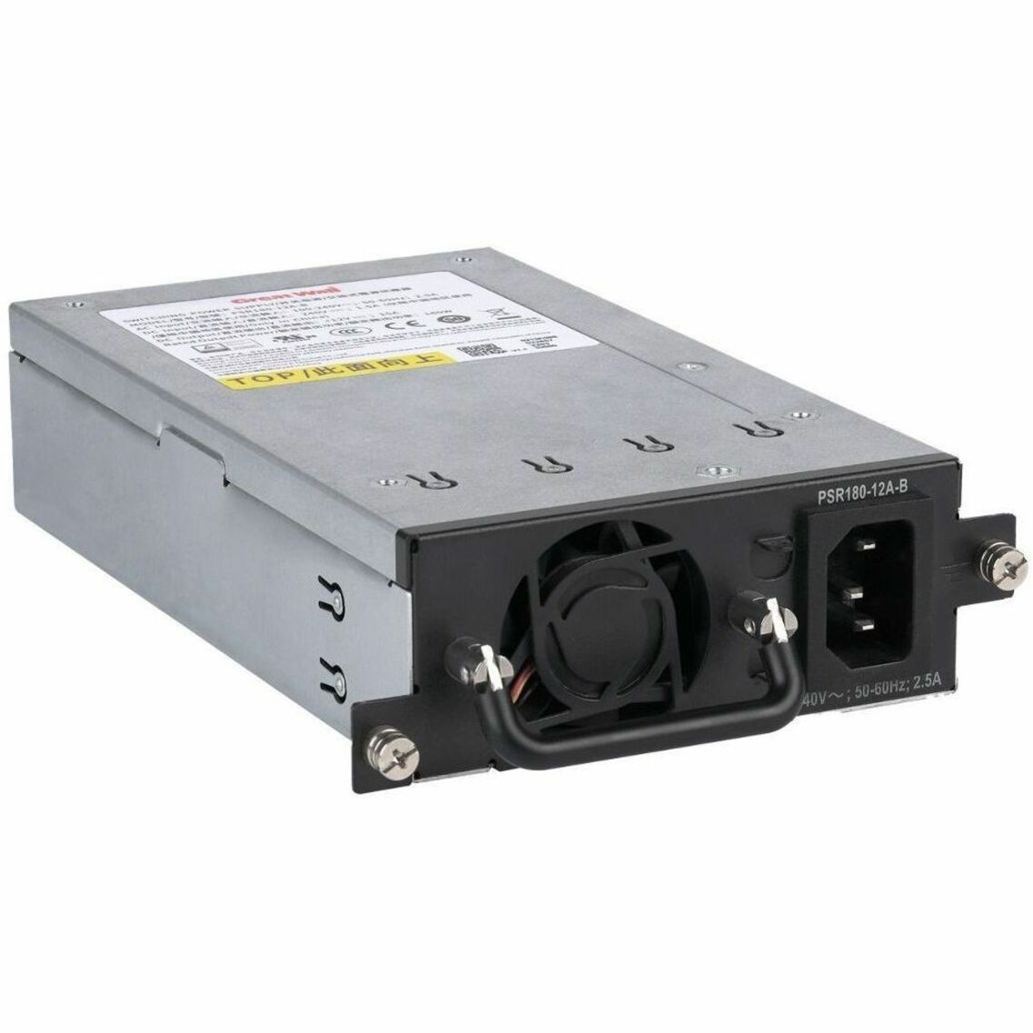 HPE Networking Comware 5550HI 180W Front-to-Back AC Power Supply - 180 W - Front-to-back Airflow