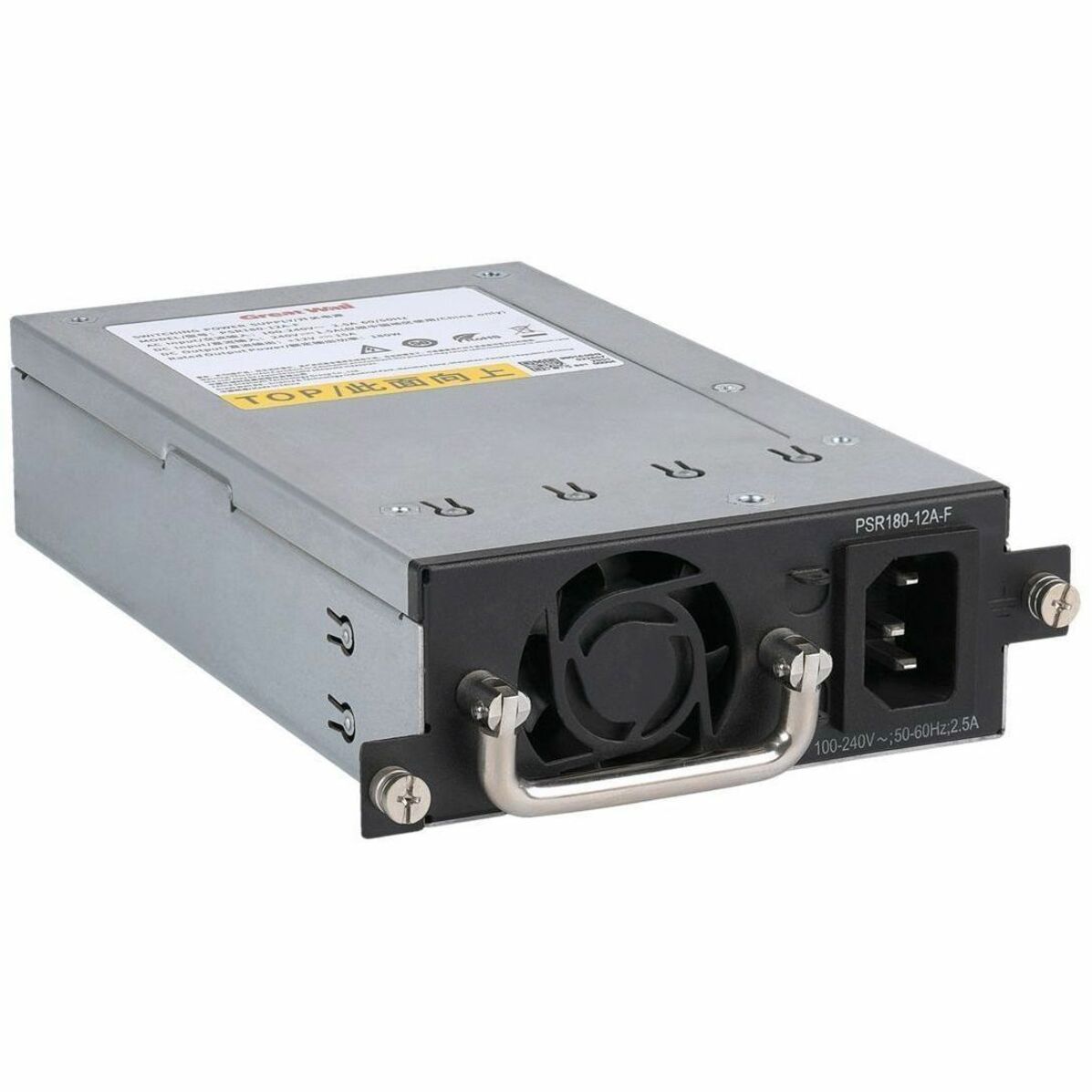 HPE Networking Comware 5550HI 180W Back-to-Front AC Power Supply - 120 V AC, 230 V AC Input - 180 W - Back-to-front Airflow