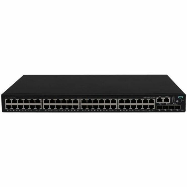HPE Comware Switch 48p 10M/100M/1G 4p SFP+ 1G/10G 5150EI - 48 Ports - Manageable - Gigabit Ethernet, 10 Gigabit Ethernet - 10/100/1000Base-T, 1000Base-X, 10GBase-X - 3 Layer Supported - 42 W Power Consumption - Twisted Pair, Optical Fiber - Lifetime Limited Warranty