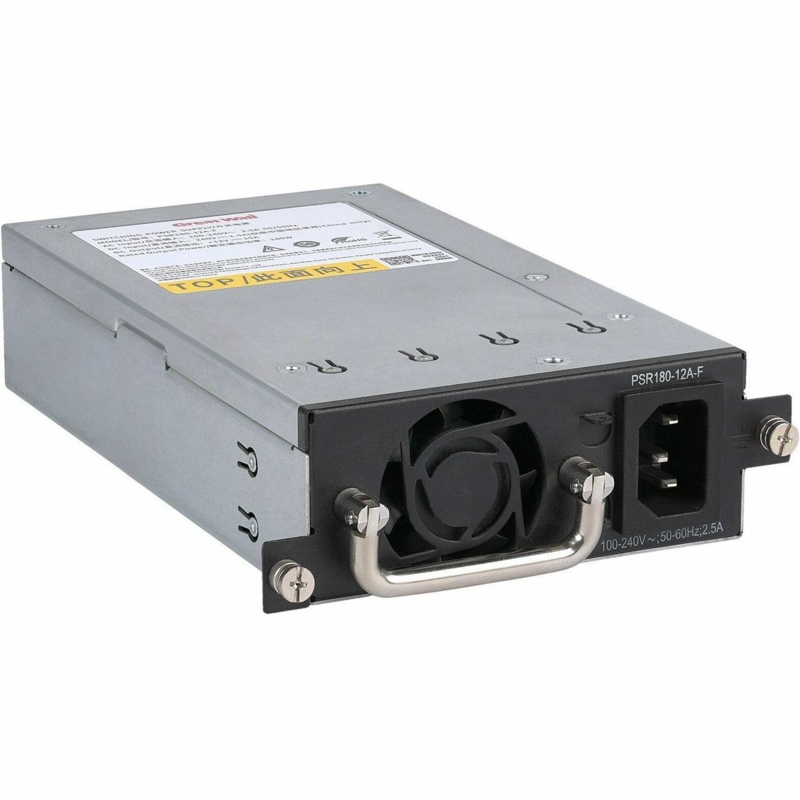 HPE 180W Power Supply - 120 V, 230 V Input - 12 V Output - Back-to-front Airflow