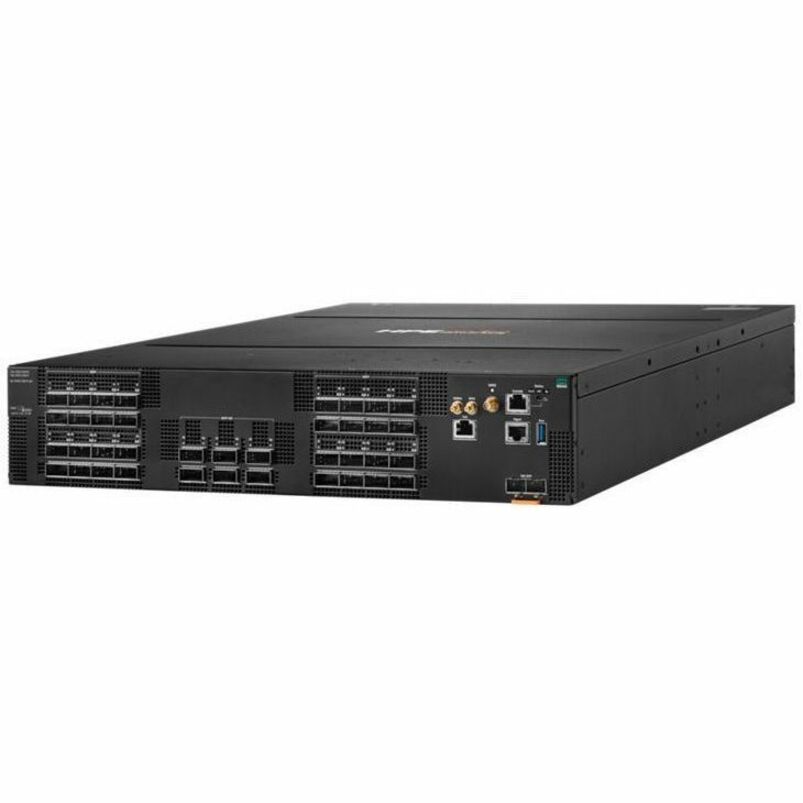 Aruba CX 10040 32p QSFP28 100G 6p QSFP-DD 400G Back-to-Front 4xFan 2xPSU AC TAA Bdl - Manageable - 100 Gigabit Ethernet, 400 Gigabit Ethernet, 10 Gigabit Ethernet - 100GBase-X, 10GBase-X - 3 Layer Supported - 1700 W Power Consumption - Optical Fiber - 2U - Rack-mountable - 1 Year Limited Warranty - TAA Compliant
