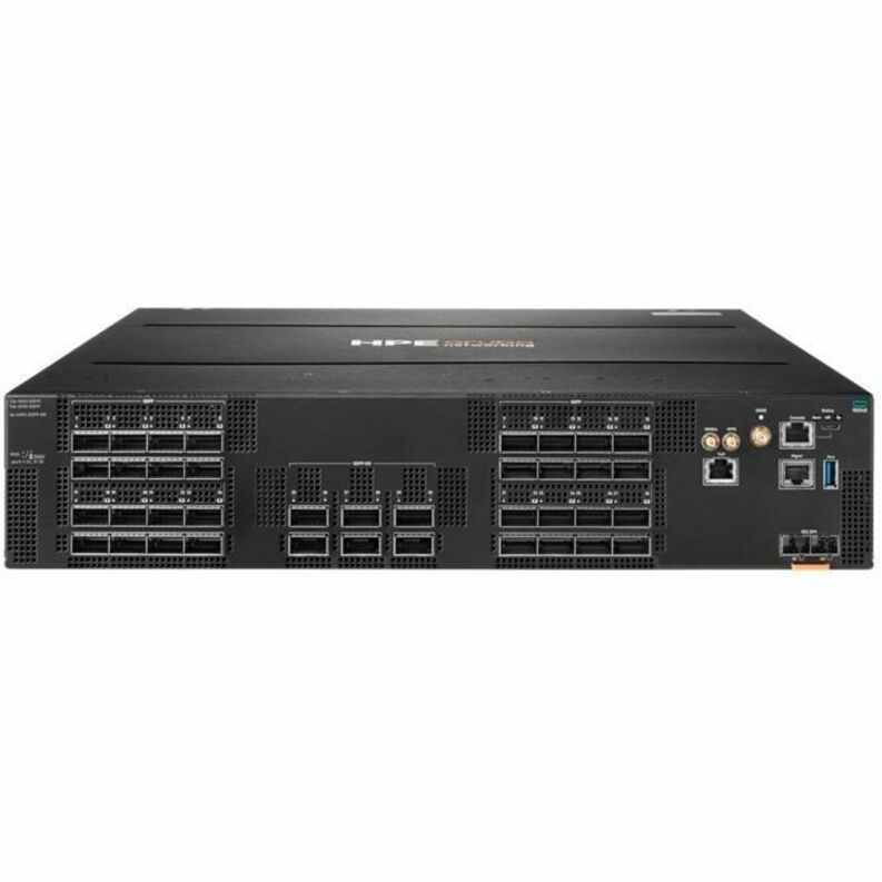 Aruba CX 10040 32p QSFP28 100G 6p QSFP-DD 400G Back-to-Front 4xFan 2xPSU AC TAA Bdl - Manageable - 100 Gigabit Ethernet, 400 Gigabit Ethernet, 10 Gigabit Ethernet - 100GBase-X, 10GBase-X - 3 Layer Supported - 1700 W Power Consumption - Optical Fiber - 2U - Rack-mountable - 1 Year Limited Warranty - TAA Compliant