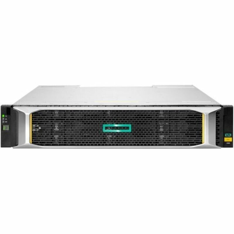 HPE MSA 2060 SAN Storage System - 12 x HDD Supported - 7 x HDD Installed - 56 TB Installed HDD Capacity - 12Gb/s SAS - 12 x SSD Supported - Clustering Supported - 2 x 12Gb/s SAS, 16Gb/s Fibre Channel Controller - RAID Supported - 0, 1, 5, 6, 10 RAID Levels - 12 x Total Bays - 12 x 3.5" Bay - 10 Gigabit Ethernet - Network (RJ-45) - SNMP, SSH, SMTP, FTP, SFTP, HTTP, HTTPS, Telnet, FCP - 2U - Rack-mountable