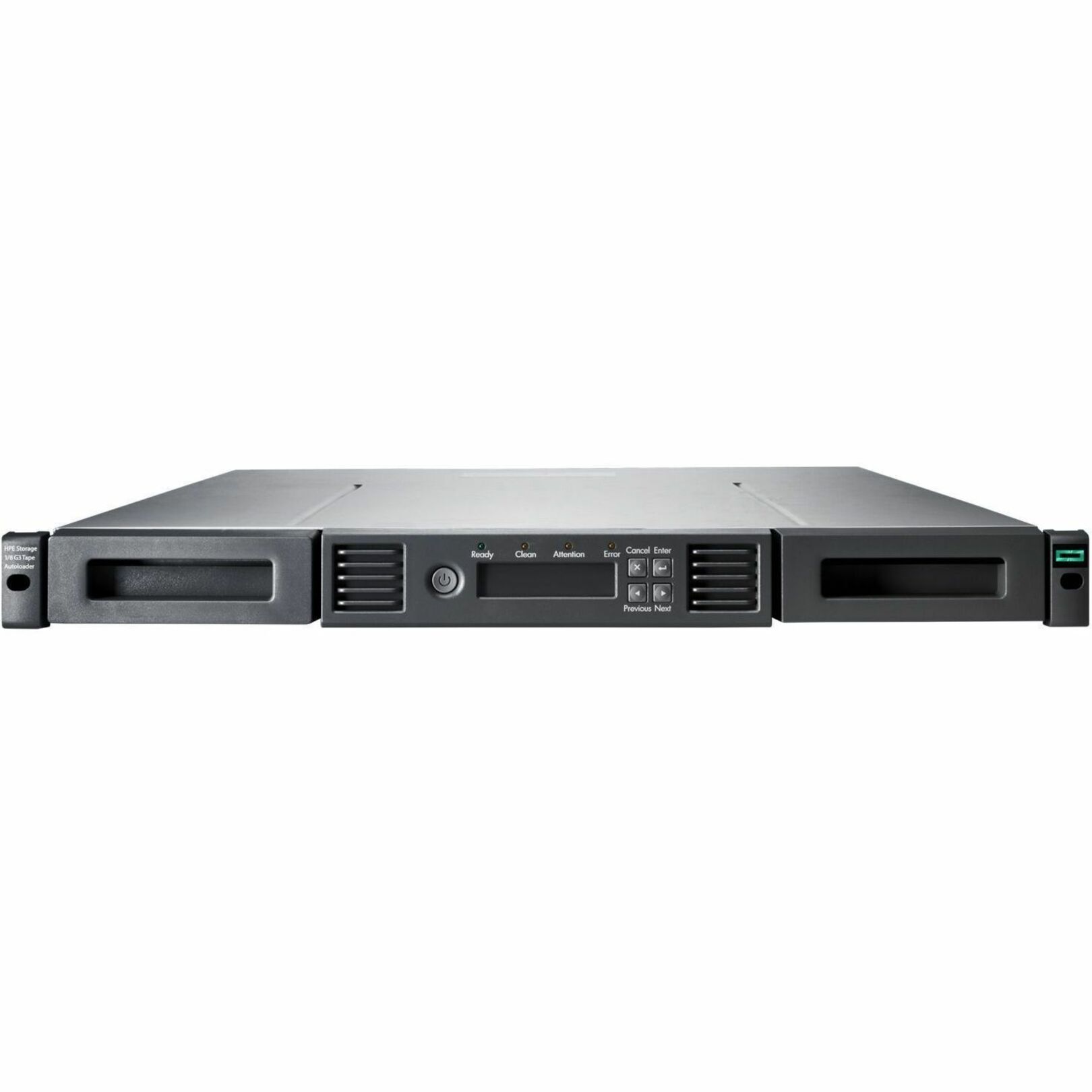 HPE Storage MSL Tape Autoloader - 8 x Slot - LTO-9 - 45 TB (Compressed)300 MB/s (Compressed) - Fibre Channel - SAS - Encryption - Barcode Reader - 1URack-mountable