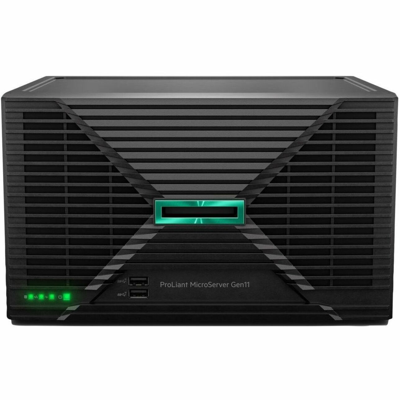 HPE ProLiant MicroServer Gen11 Ultra Micro Tower Server - 1 x Intel Xeon 6325P 3.50 GHz - 16 GB RAM - 2 TB HDD - (2 x 1TB) HDD Configuration - Serial ATA/600 Controller - Intel C262 Chip - 1 Processor Support - 128 GB RAM Support - DDR5 SDRAM - Gigabit Ethernet - 4 x Total Bay(s) - 4 x LFF Bay(s) - 1 x 180 W