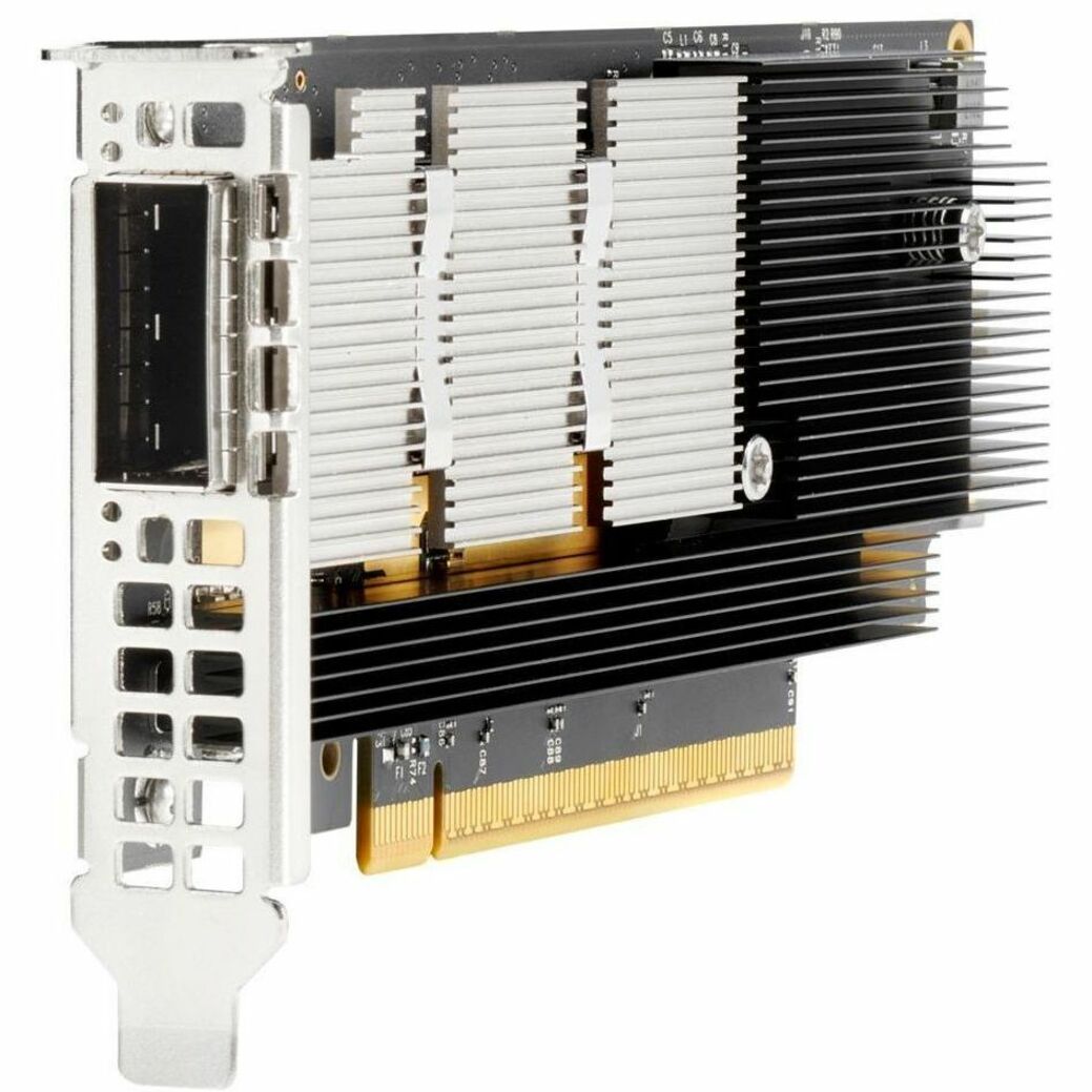 HPE InfiniBand NDR/Ethernet 400Gb 1-port OSFP PCIe5 x16 MCX75310AAS-NEAT Adapter - PCI Express 5.0 x16 - 400 Gbit/s - 1 x Total Infiniband Port(s) - 1 x Total Expansion Slot(s) - OSFP - Plug-in Card