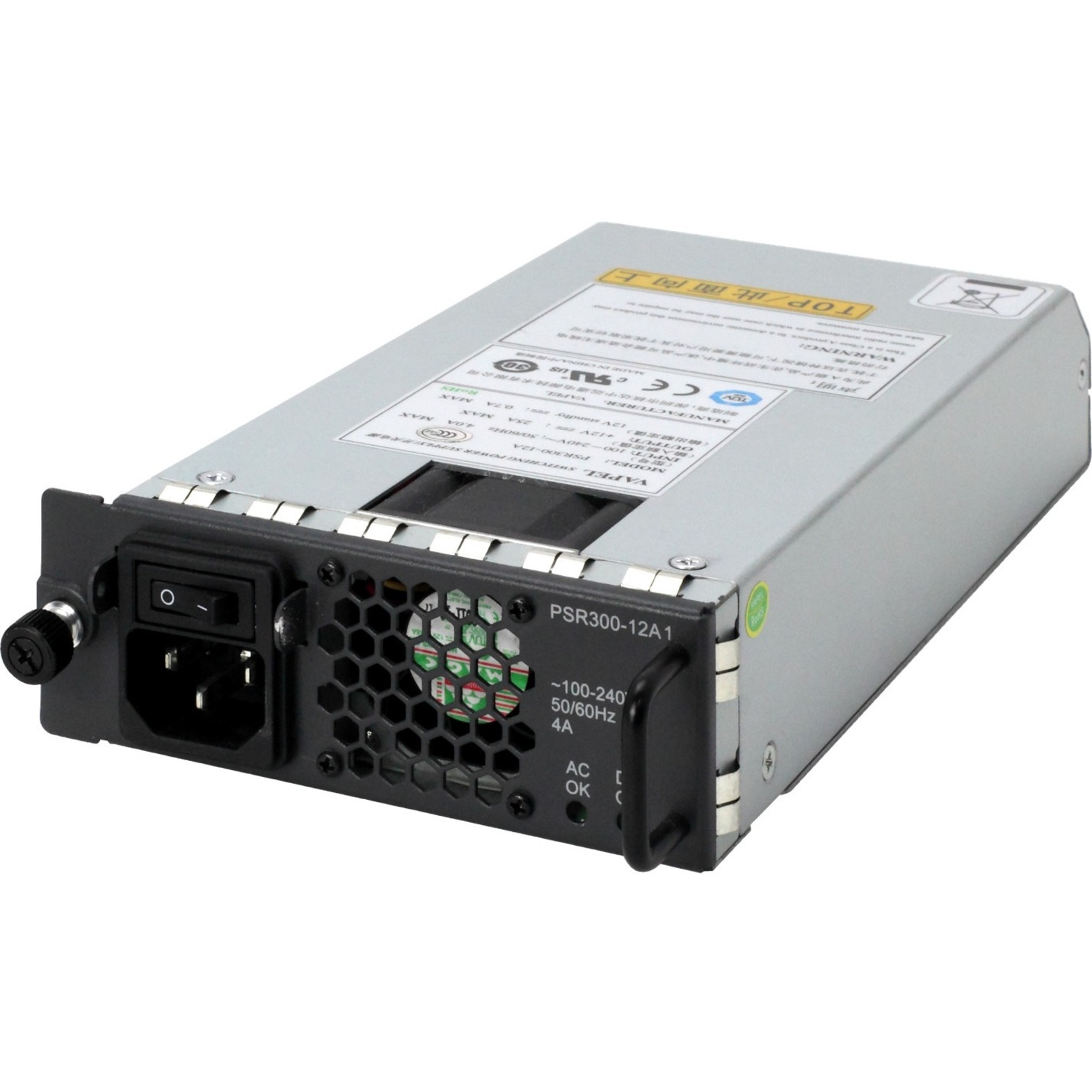 HPE FlexNetwork X351 300W 100-240VDC to 12VDC Power Supply - Internal - 120 V AC, 230 V AC Input - 12 V DC Output